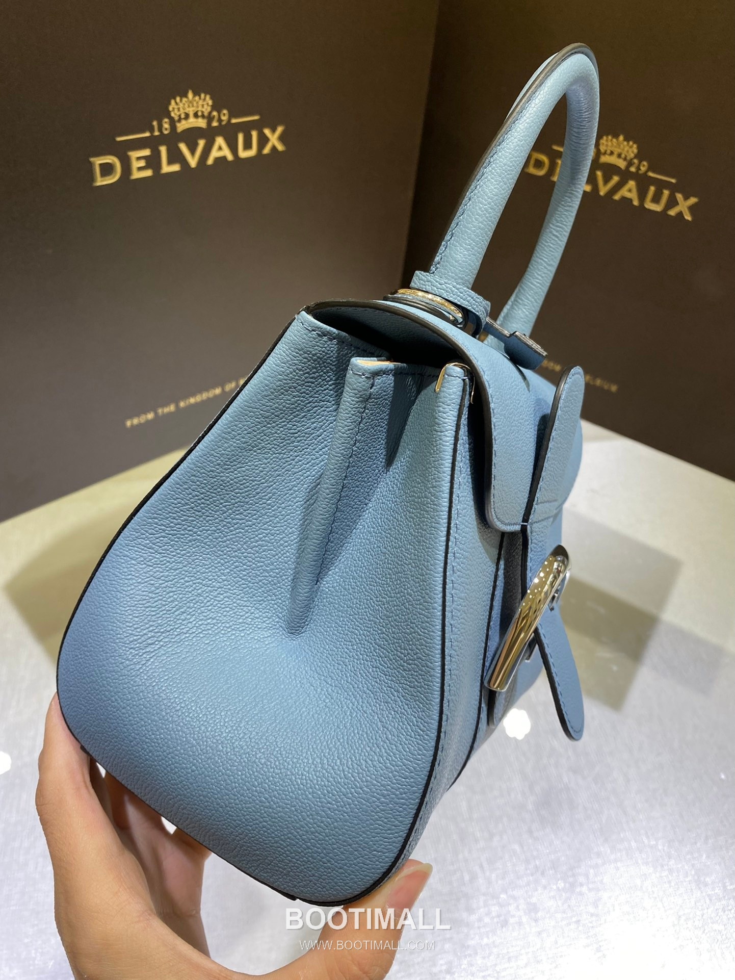Delvaux Brillant Mini Rodéo Calf Leather 델보 브리앙 미니 로데오 카프 토트 숄더백 20cm 5
