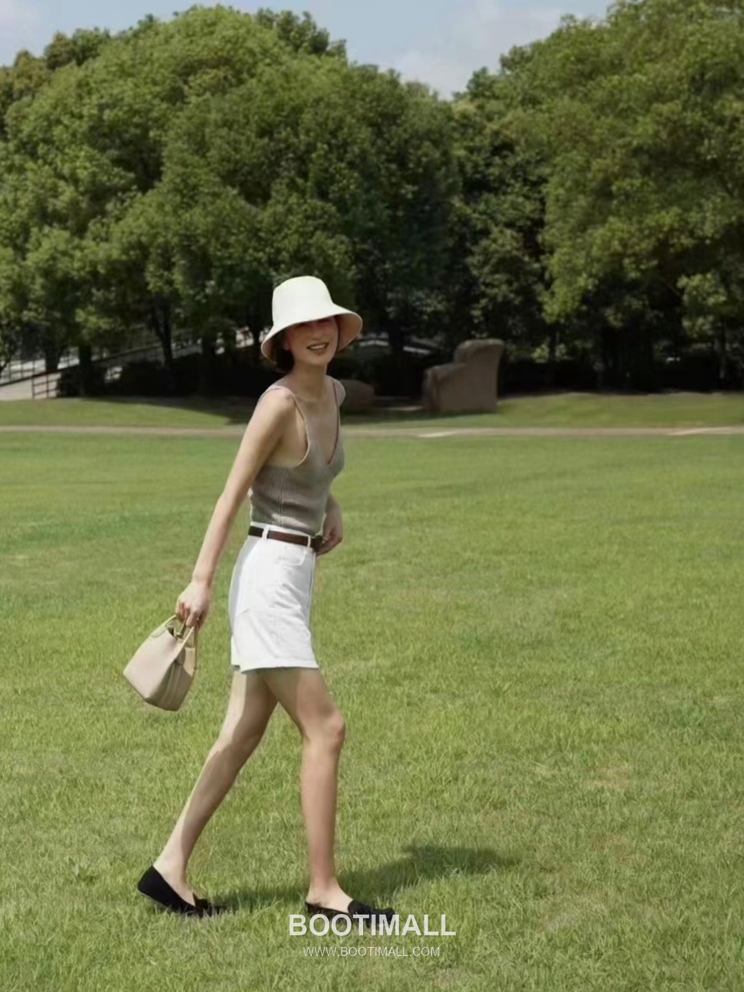 Loro Piana Bucket Calfskin Beige Bag 로로피아나 버킷 카프스킨 베이지 16cm 5