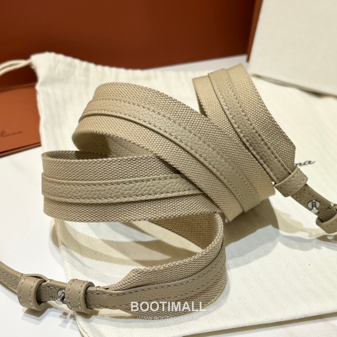 Loro Piana Bucket Calfskin Beige Bag 로로피아나 버킷 카프스킨 베이지 16cm 17
