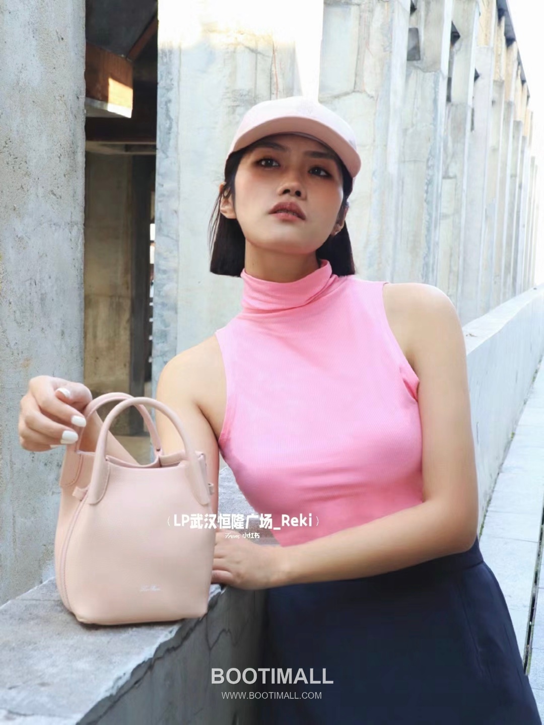 Loro Piana Pian Calfskin Pink Bucket Bag 로로피아나 Pian 카프스킨 핑크 버킷백 5