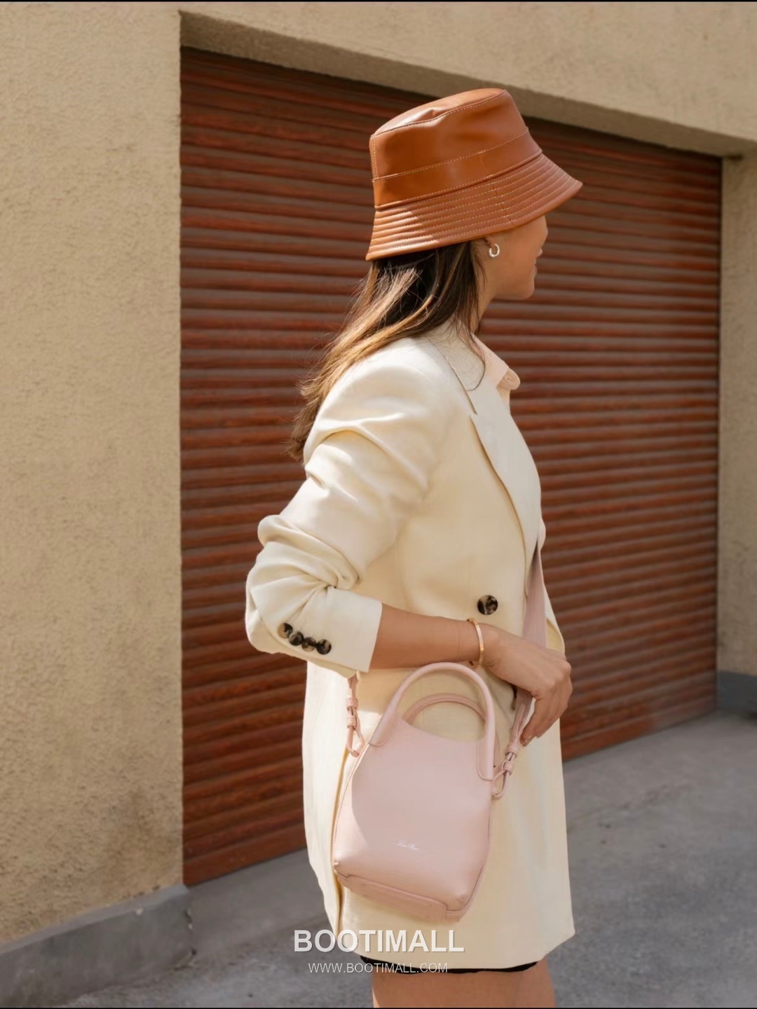 Loro Piana Pian Calfskin Pink Bucket Bag 로로피아나 Pian 카프스킨 핑크 버킷백 16