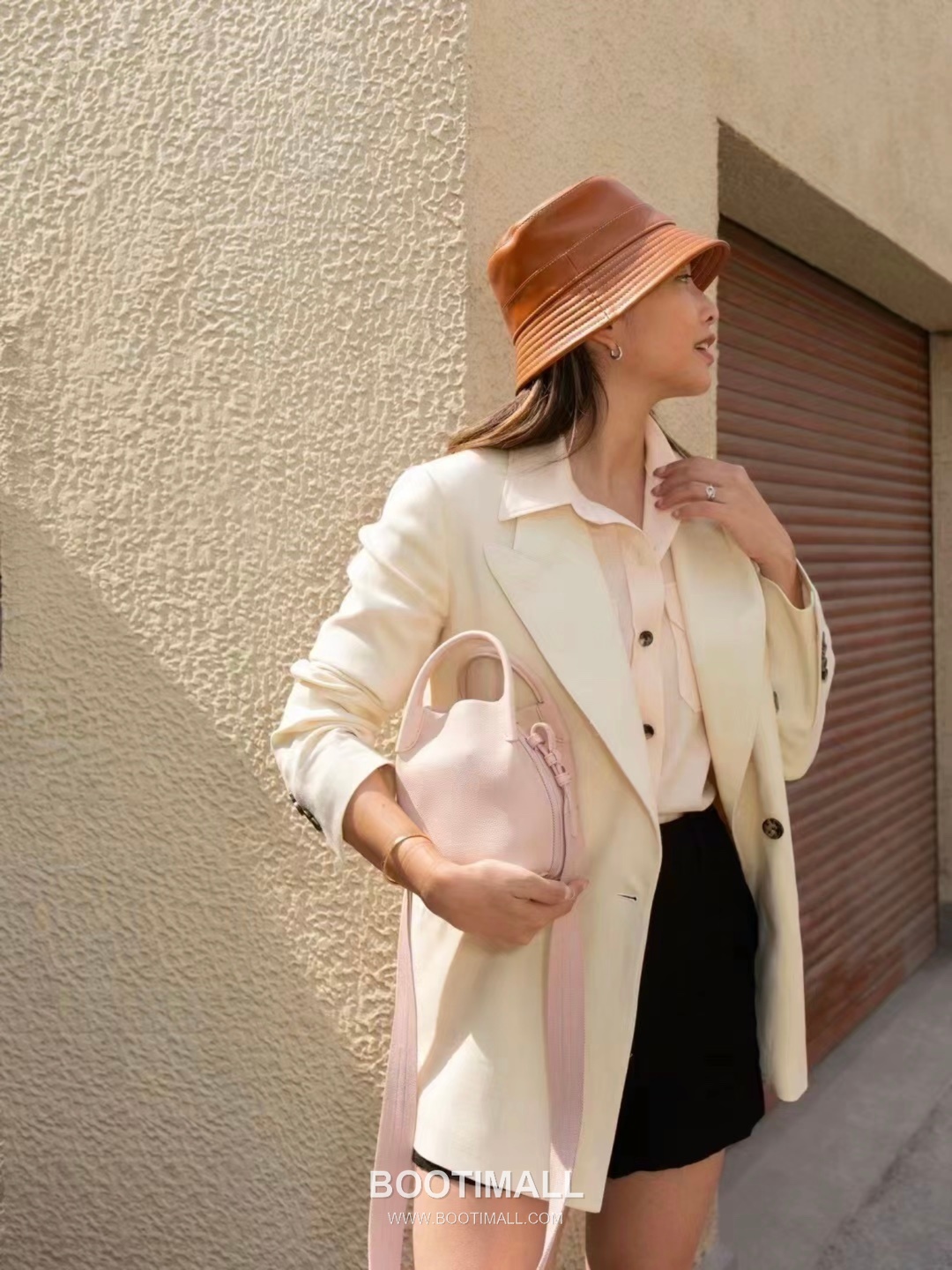 Loro Piana Pian Calfskin Pink Bucket Bag 로로피아나 Pian 카프스킨 핑크 버킷백 20