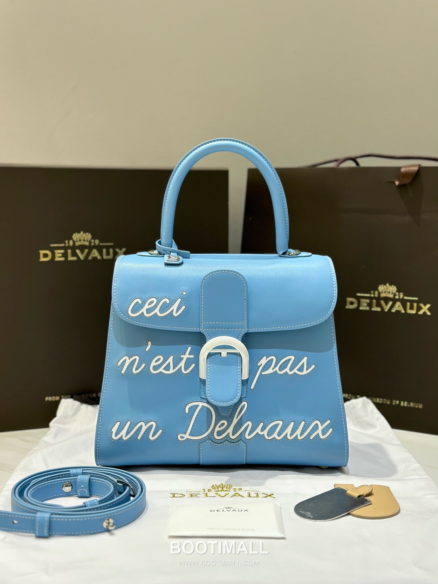 Delvaux Brillant Box Calf Bag 델보 브리앙 박스 카프 탑핸들백 28cm 11