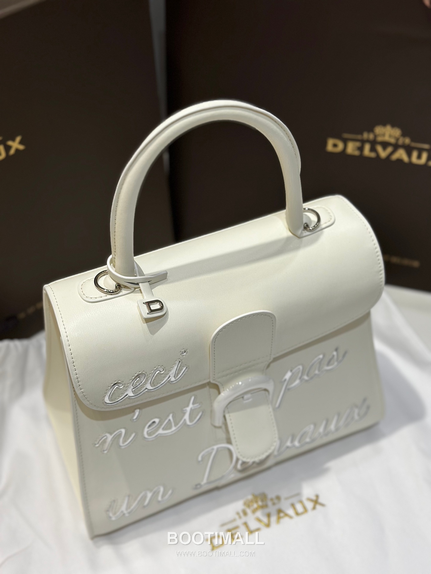 Delvaux Brillant Box Calf Bag 델보 브리앙 박스 카프 탑핸들백 28cm 10