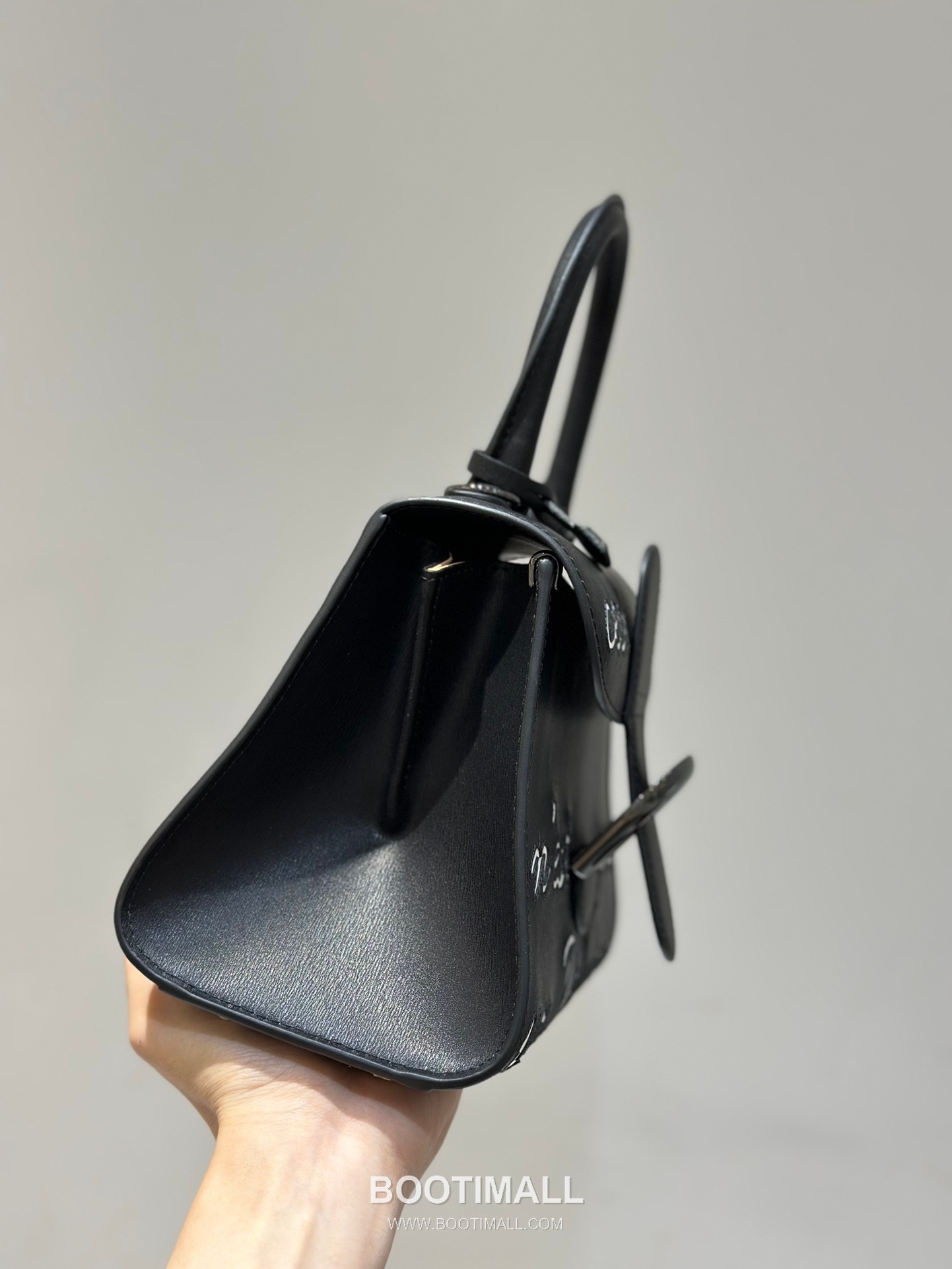 Delvaux Brillant Mini Box Calf Bag 델보 브리앙 미니 박스 카프 탑핸들백 20cm 5