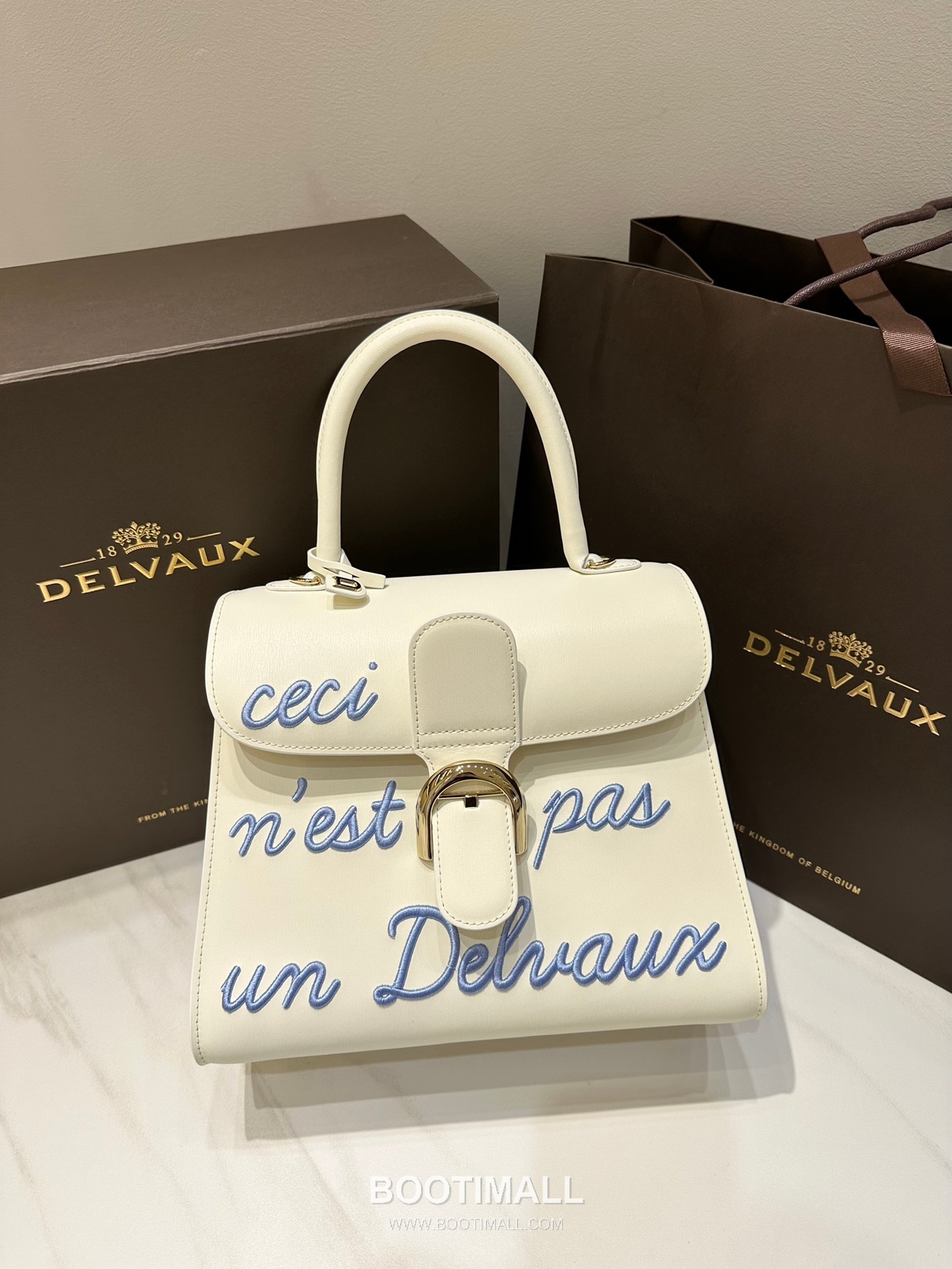 Delvaux Brillant Box Calf Bag 델보 브리앙 박스 카프 탑핸들백 28cm 2