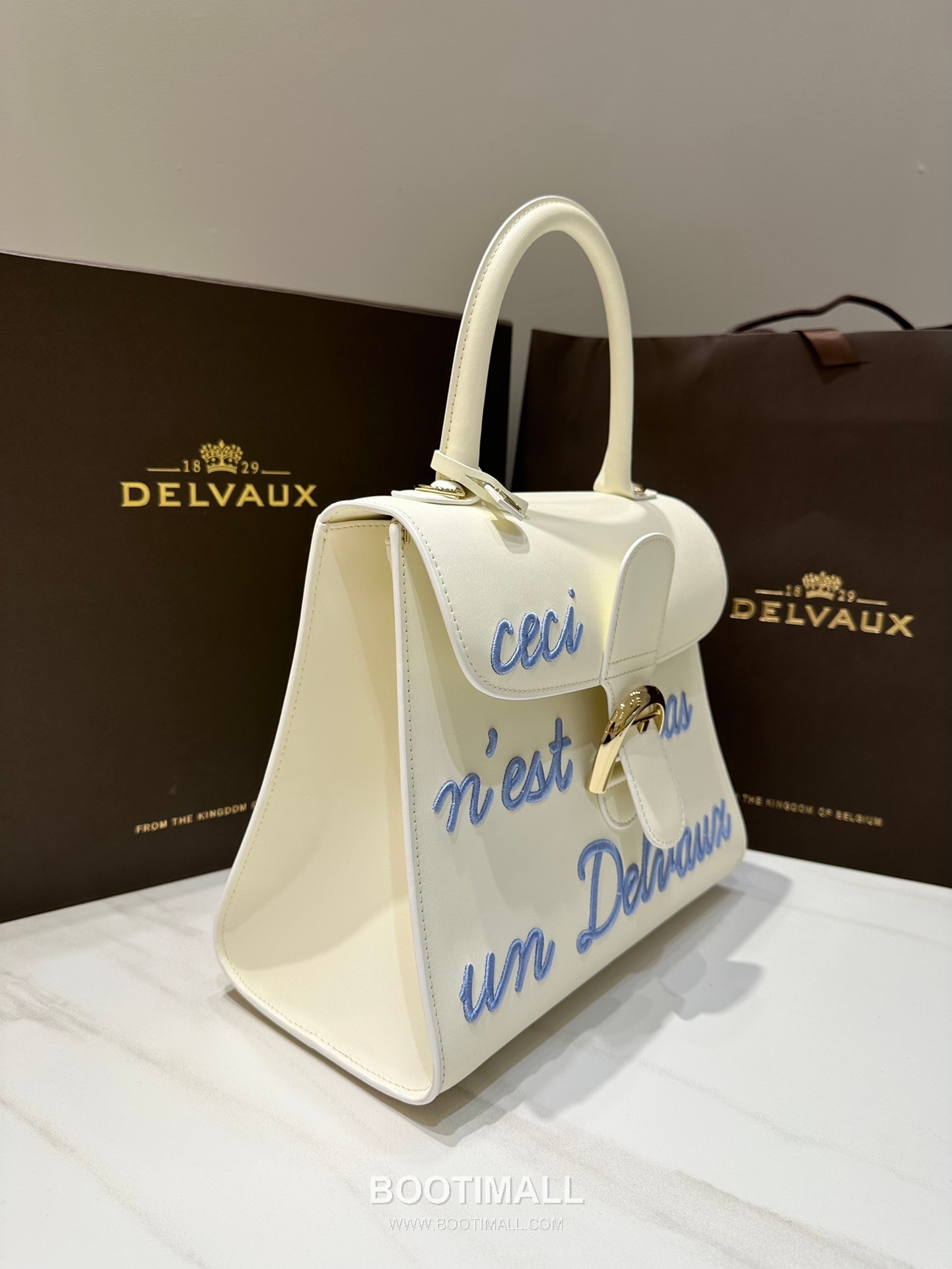 Delvaux Brillant Box Calf Bag 델보 브리앙 박스 카프 탑핸들백 28cm 4