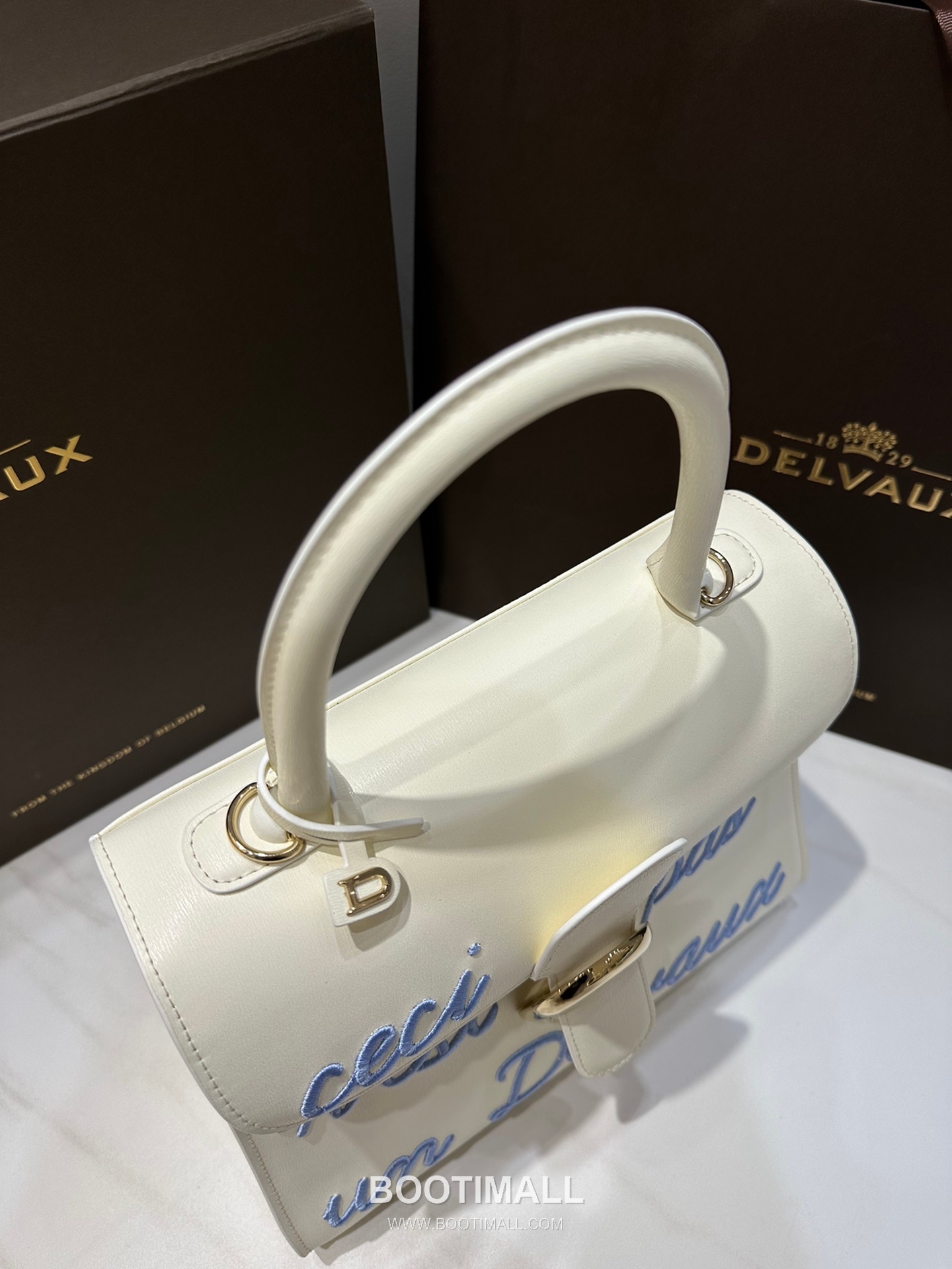 Delvaux Brillant Box Calf Bag 델보 브리앙 박스 카프 탑핸들백 28cm 5