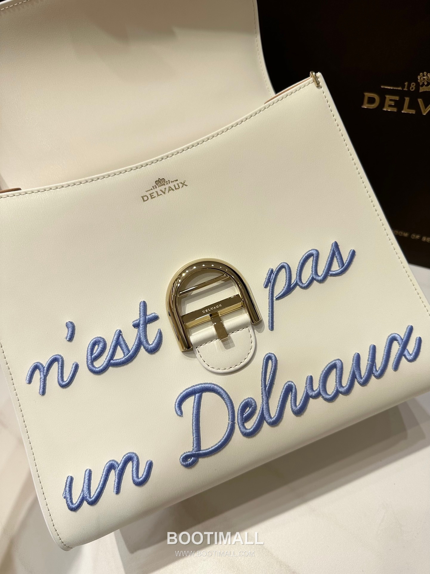 Delvaux Brillant Box Calf Bag 델보 브리앙 박스 카프 탑핸들백 28cm 6