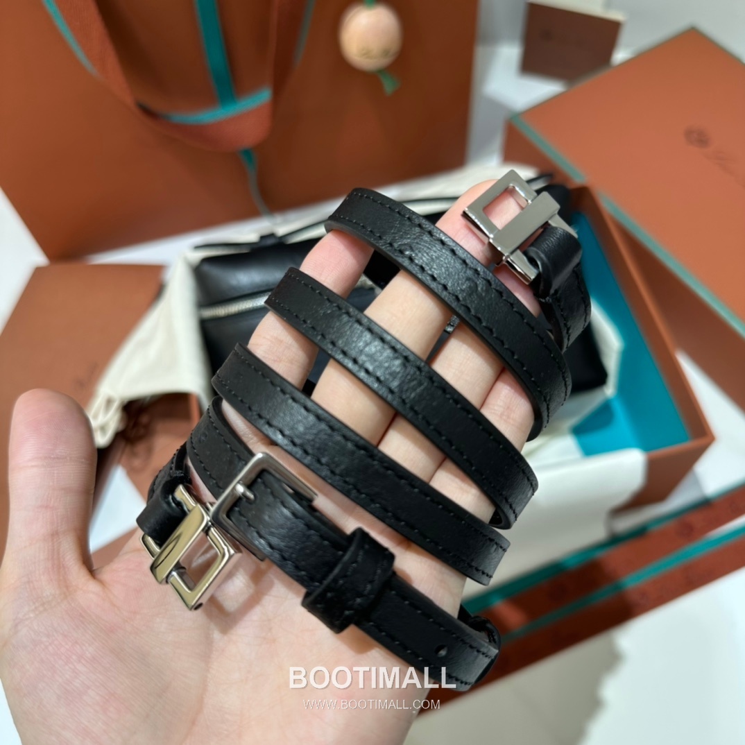 Loro Piana Extra Pocket L19 Ostrich Embossed Calfskin Bag 로로피아나 엑스트라 포켓 L19 오스트리치 엠보스 카프스킨 탑핸들 크로스백 19cm 8