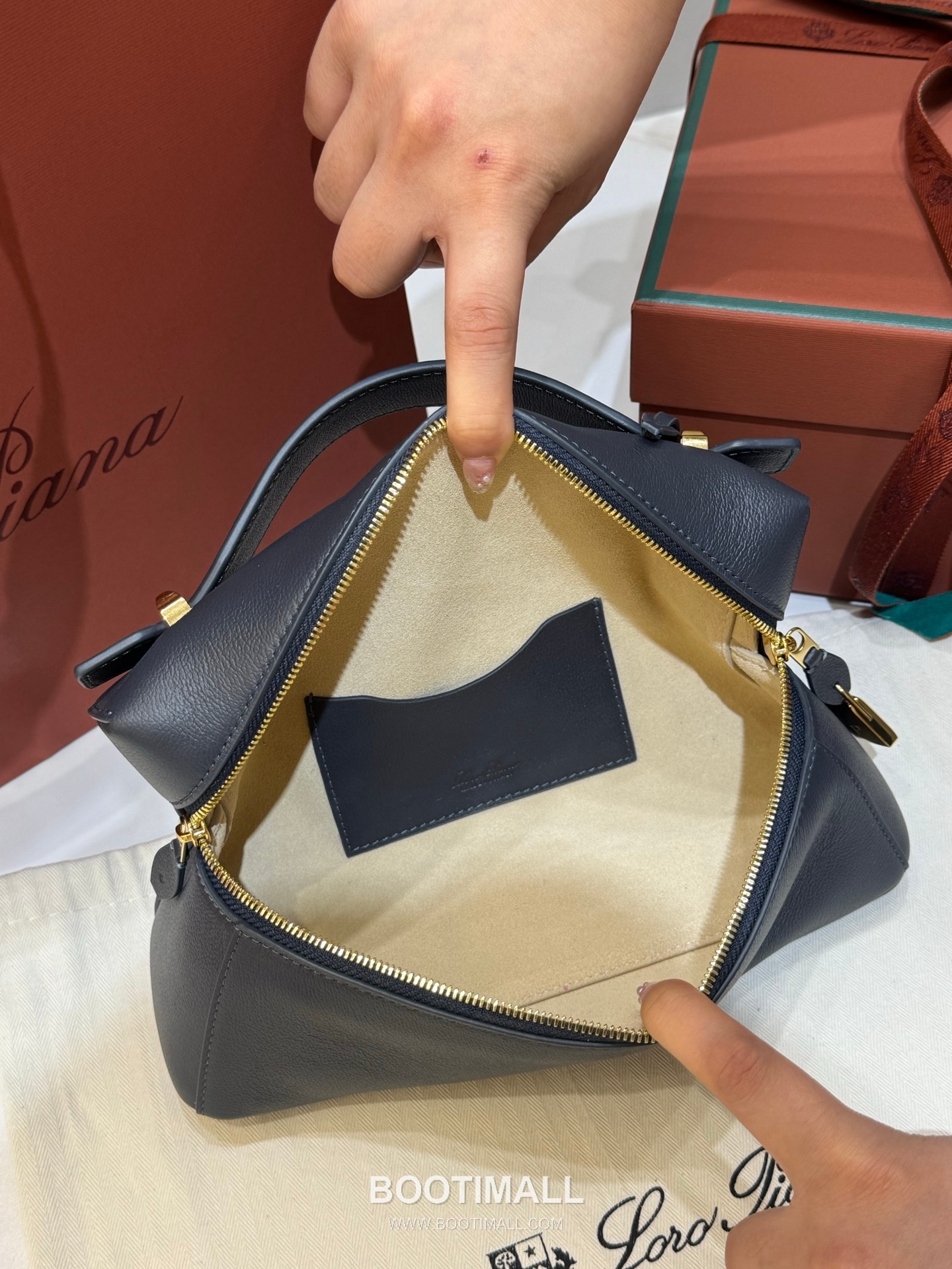 Loro Piana Extra Bag 23 Saddle Leather Bag 로로피아나 엑스트라 백 23 새들 레더 더블지퍼 숄더 크로스백 23cm 7