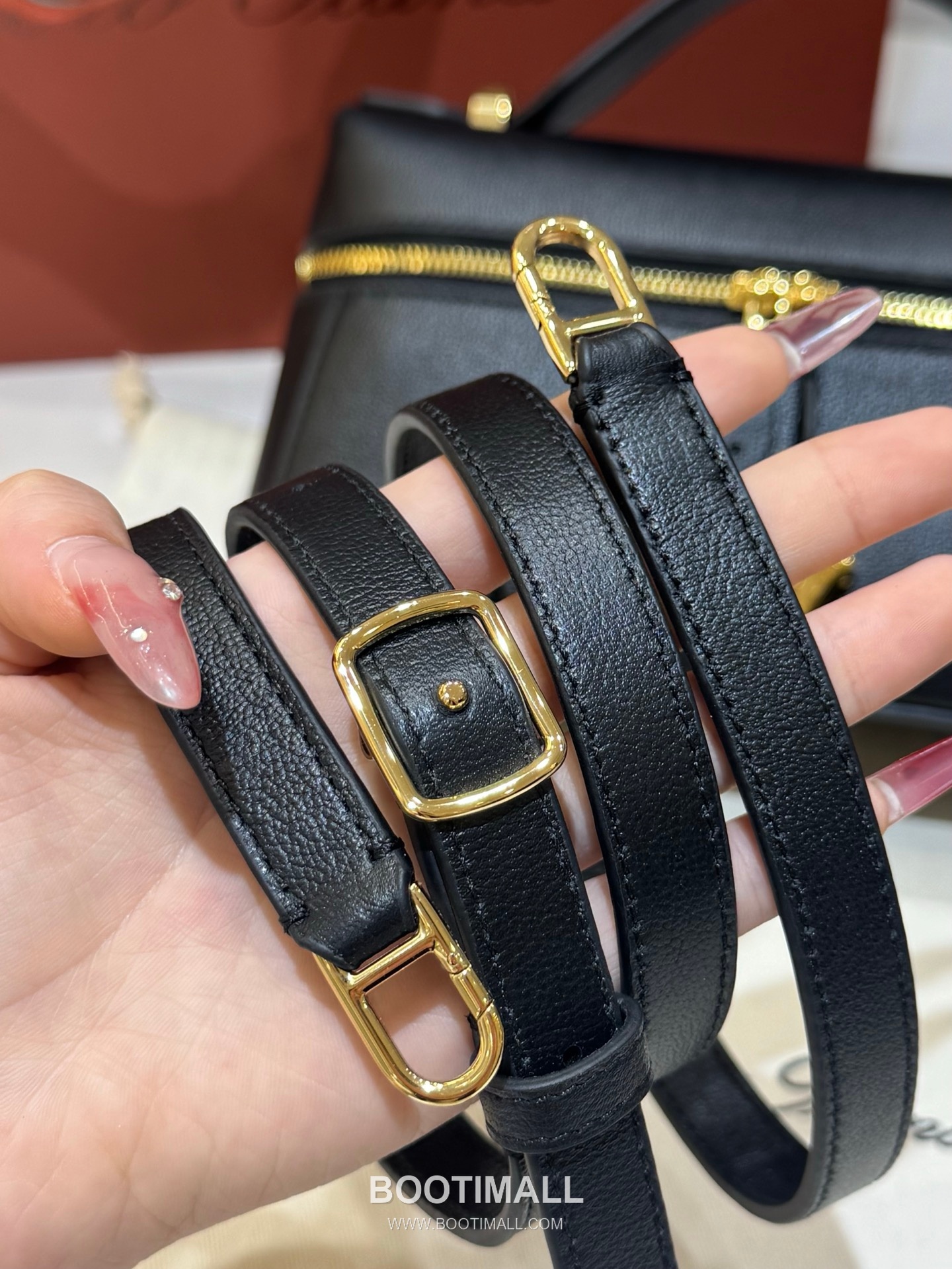 Loro Piana Extra Bag 23 Saddle Leather Black Top Handle 로로피아나 엑스트라 백 23 새들 레더 블랙 탑핸들백 23cm 14