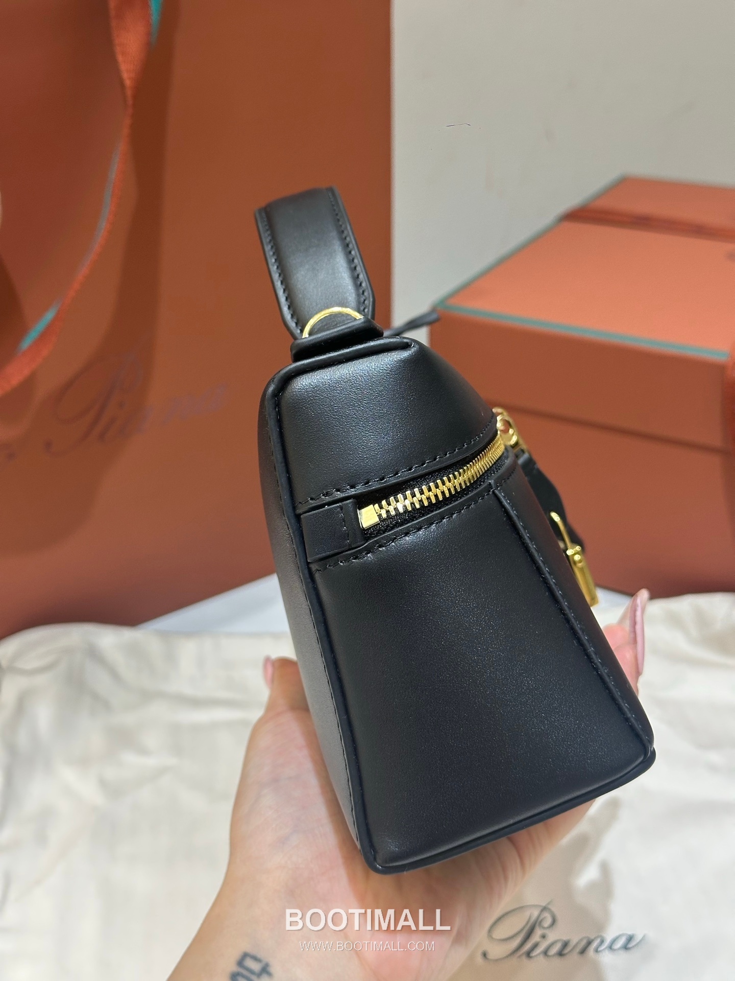 Loro Piana Extra Bag 23 Saddle Leather Bag 로로피아나 엑스트라 백 23 새들 레더 더블지퍼 숄더 크로스백 23cm 3