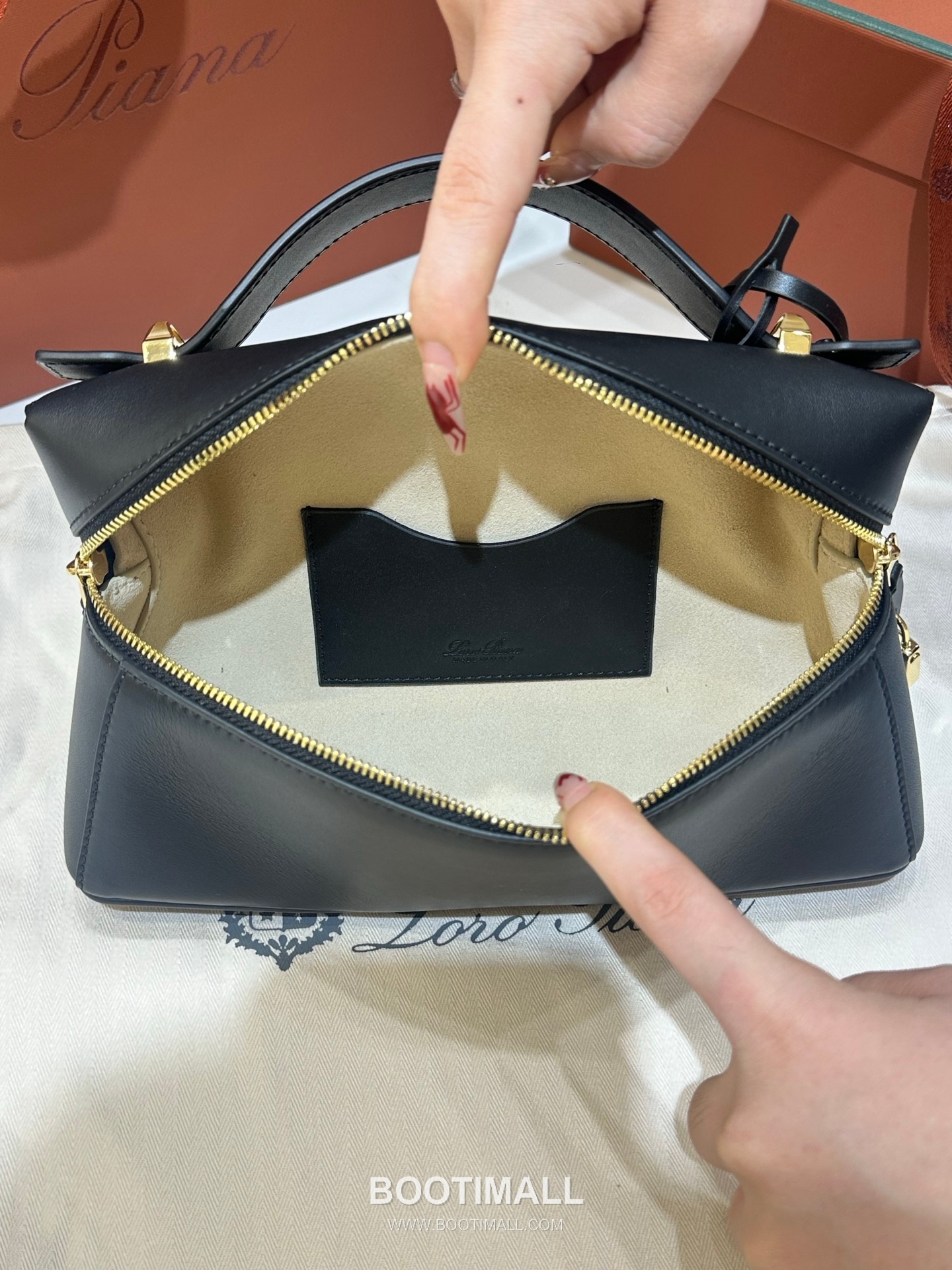 Loro Piana Extra Bag 23 Saddle Leather Bag 로로피아나 엑스트라 백 23 새들 레더 더블지퍼 숄더 크로스백 23cm 6