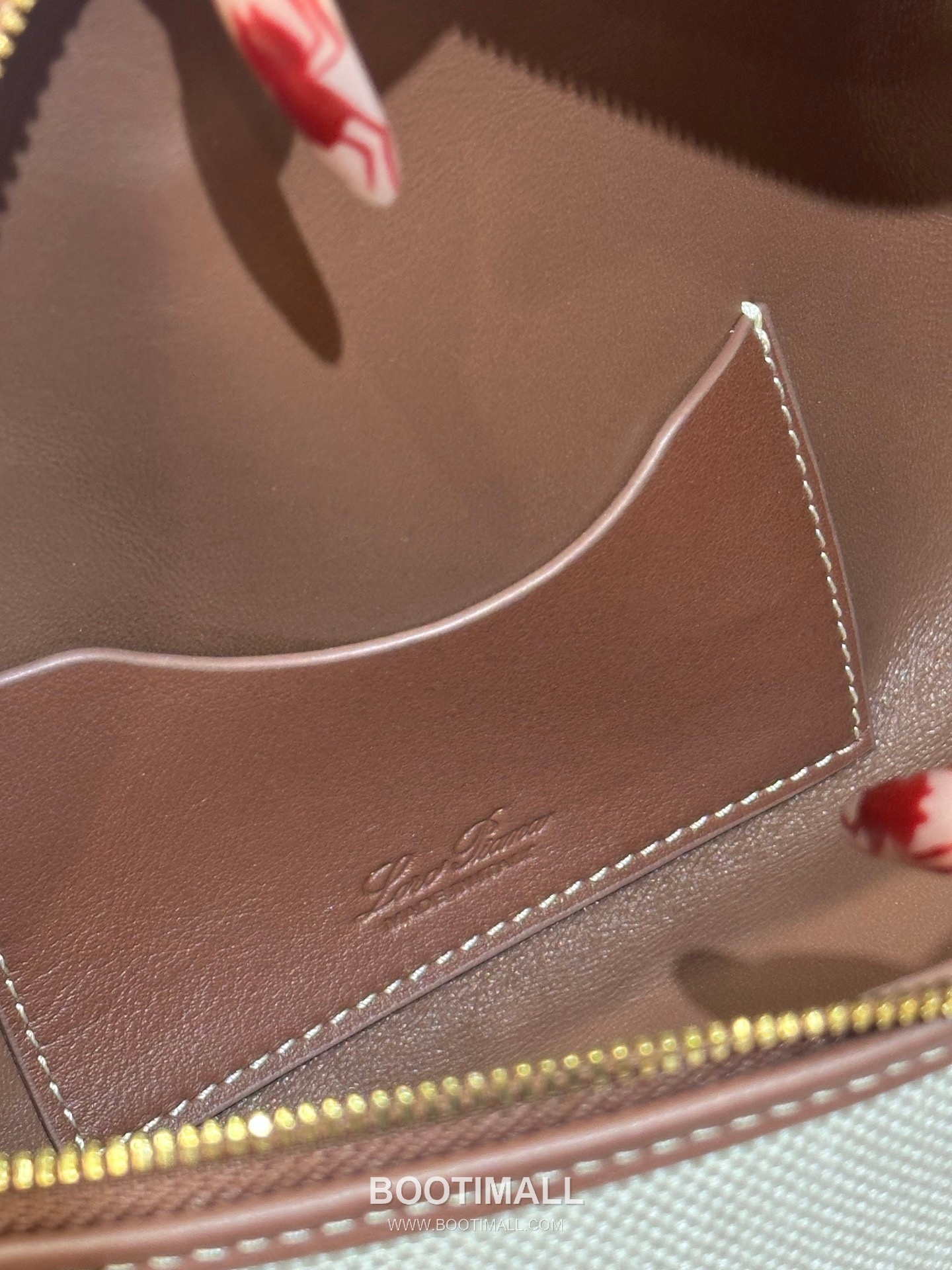 Loro Piana Extra Bag 23 Canvas & Saddle Leather Bag 로로피아나 엑스트라 백 23 캔버스 새들 레더 더블지퍼 숄더 크로스백 23cm 7