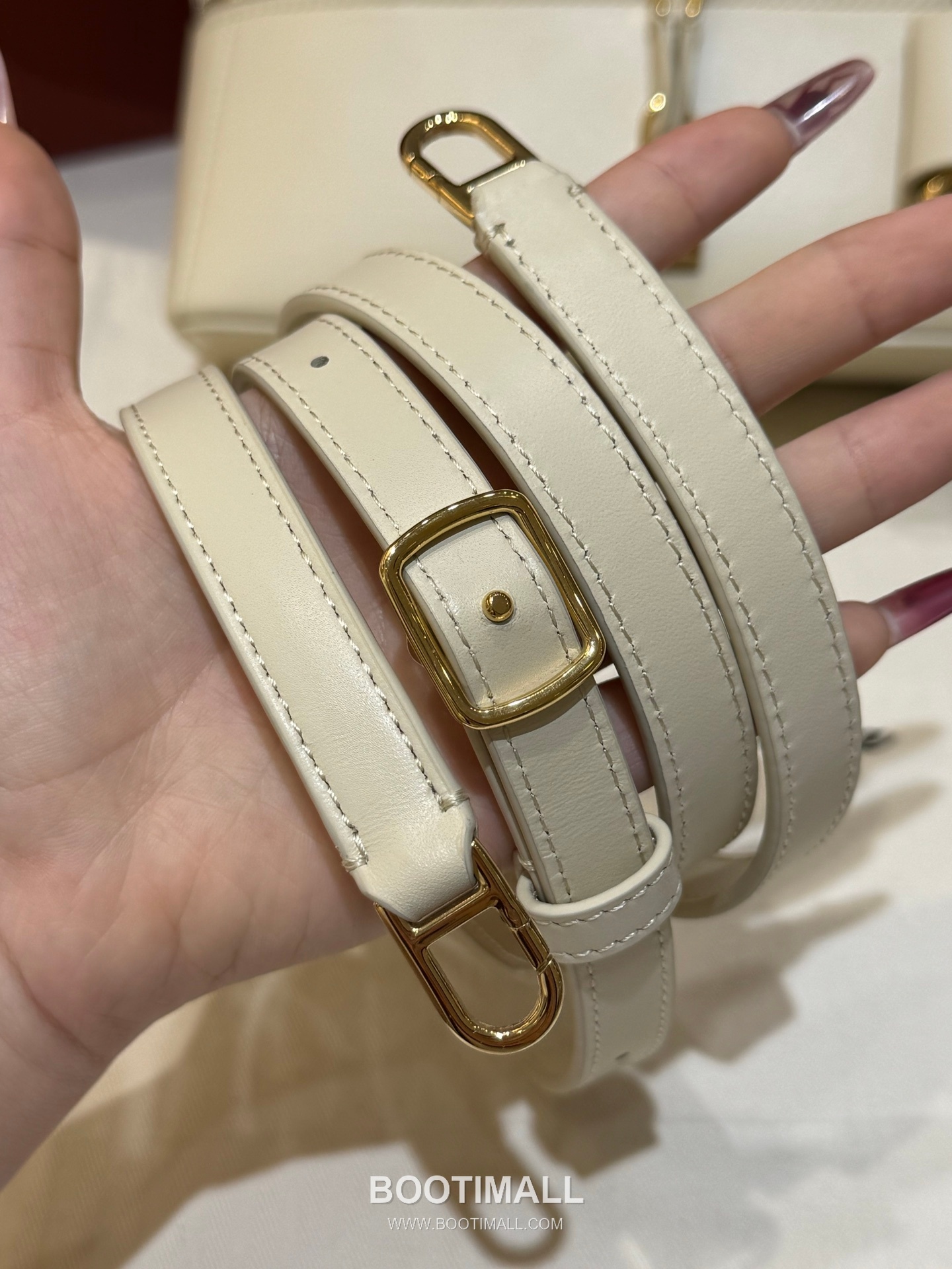 Loro Piana Extra Bag 23 Saddle Leather White Top Handle 로로피아나 엑스트라 백 23 새들 레더 화이트 탑핸들백 23cm 14