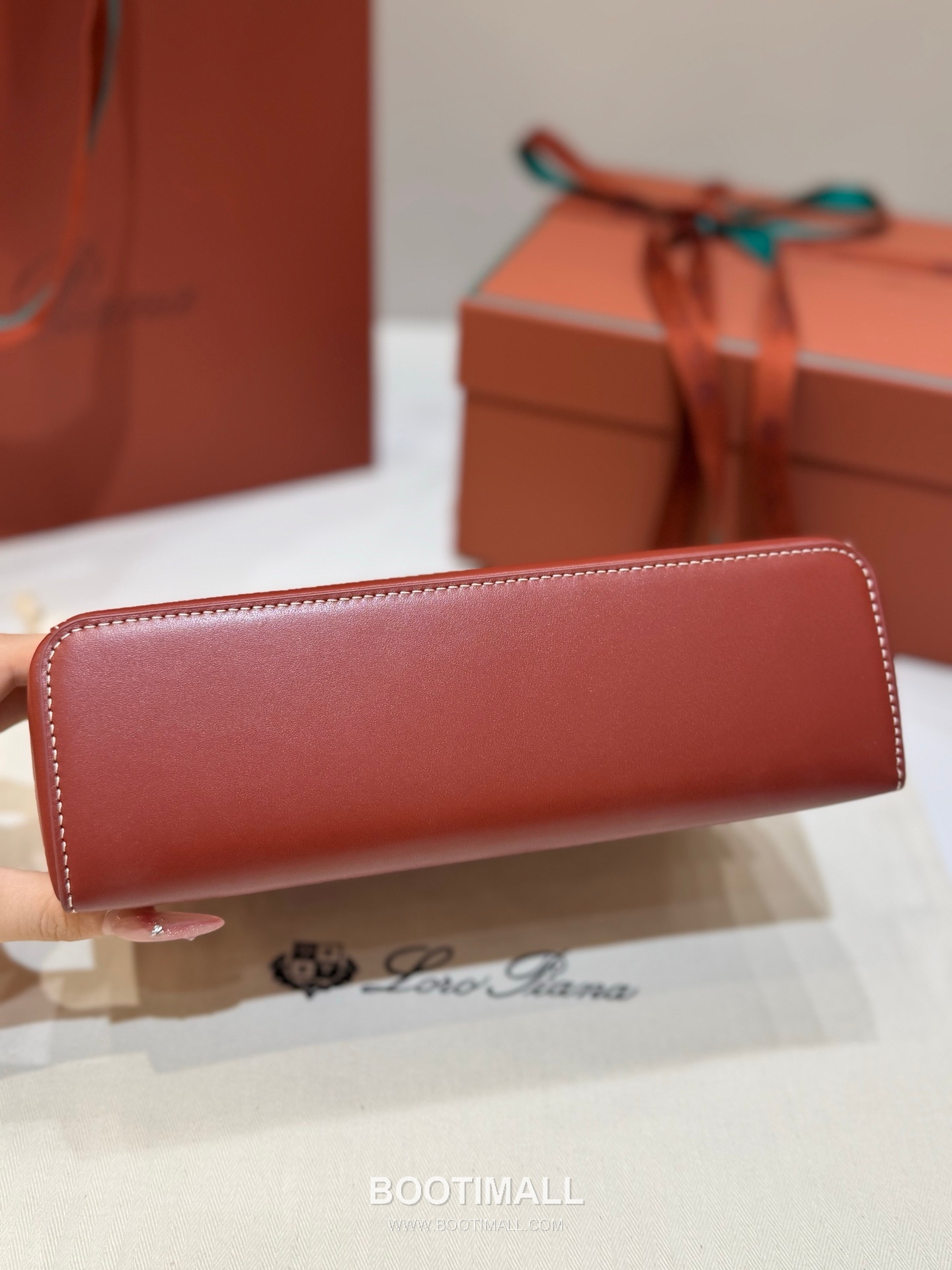 Loro Piana Extra Bag 23 Saddle Leather Bag 로로피아나 엑스트라 백 23 새들 레더 더블지퍼 숄더 크로스백 23cm 6