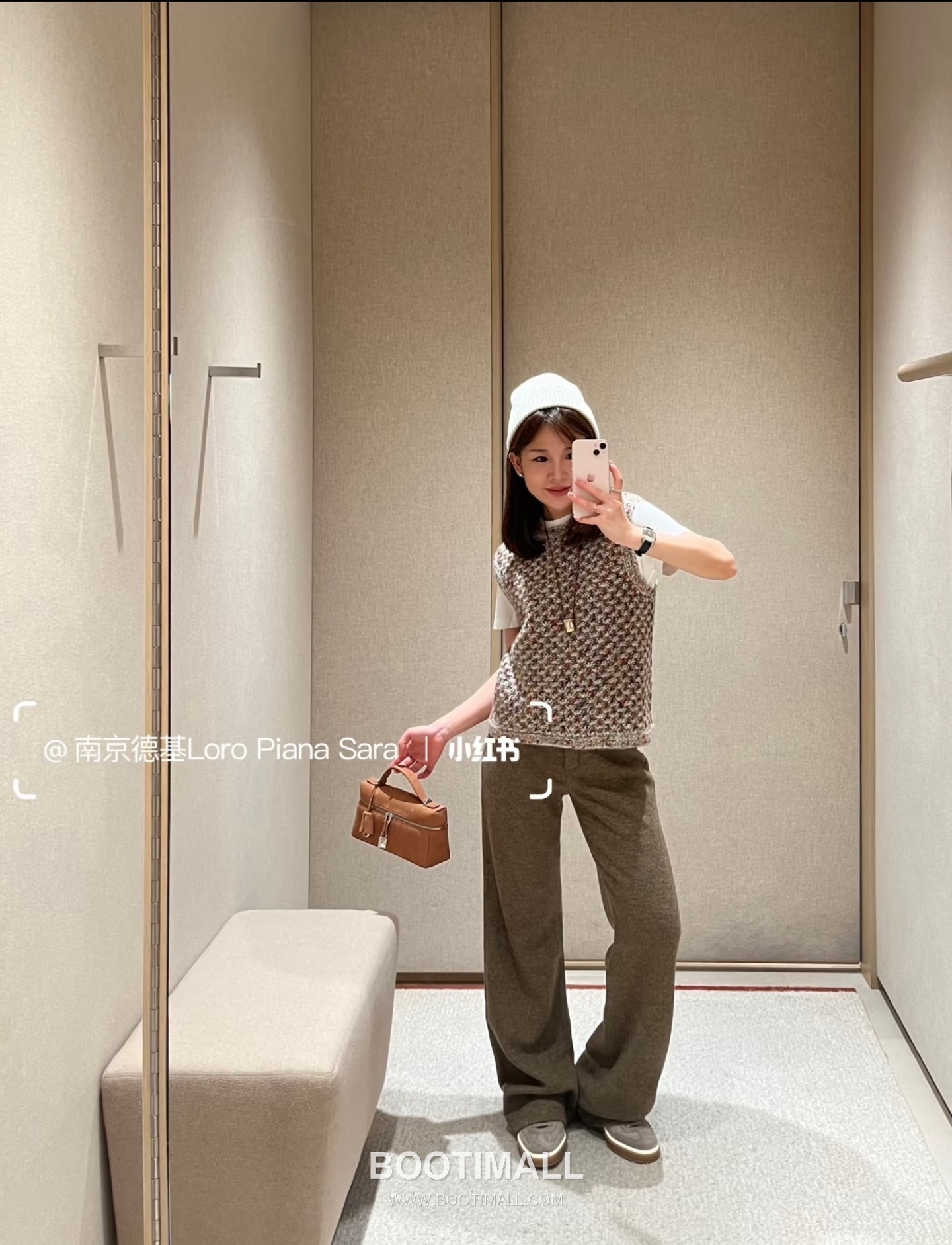 Loro Piana Extra Bag 23 Saddle Leather Bag 로로피아나 엑스트라 백 23 새들 레더 더블지퍼 숄더 크로스백 23cm 3