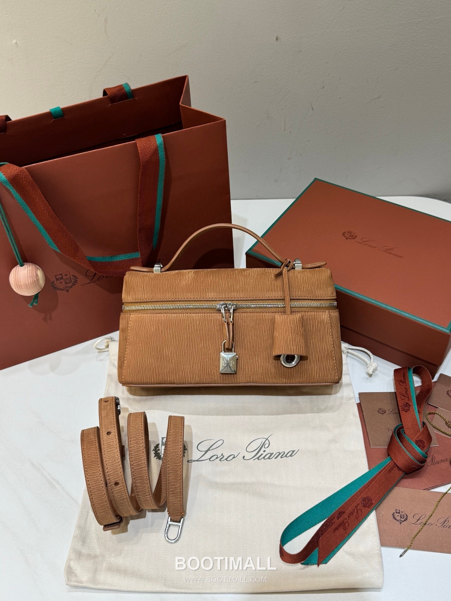 Loro Piana Extra Bag 23 Saddle Leather Bag 로로피아나 엑스트라 백 23 새들 레더 더블지퍼 숄더 크로스백 23cm 7