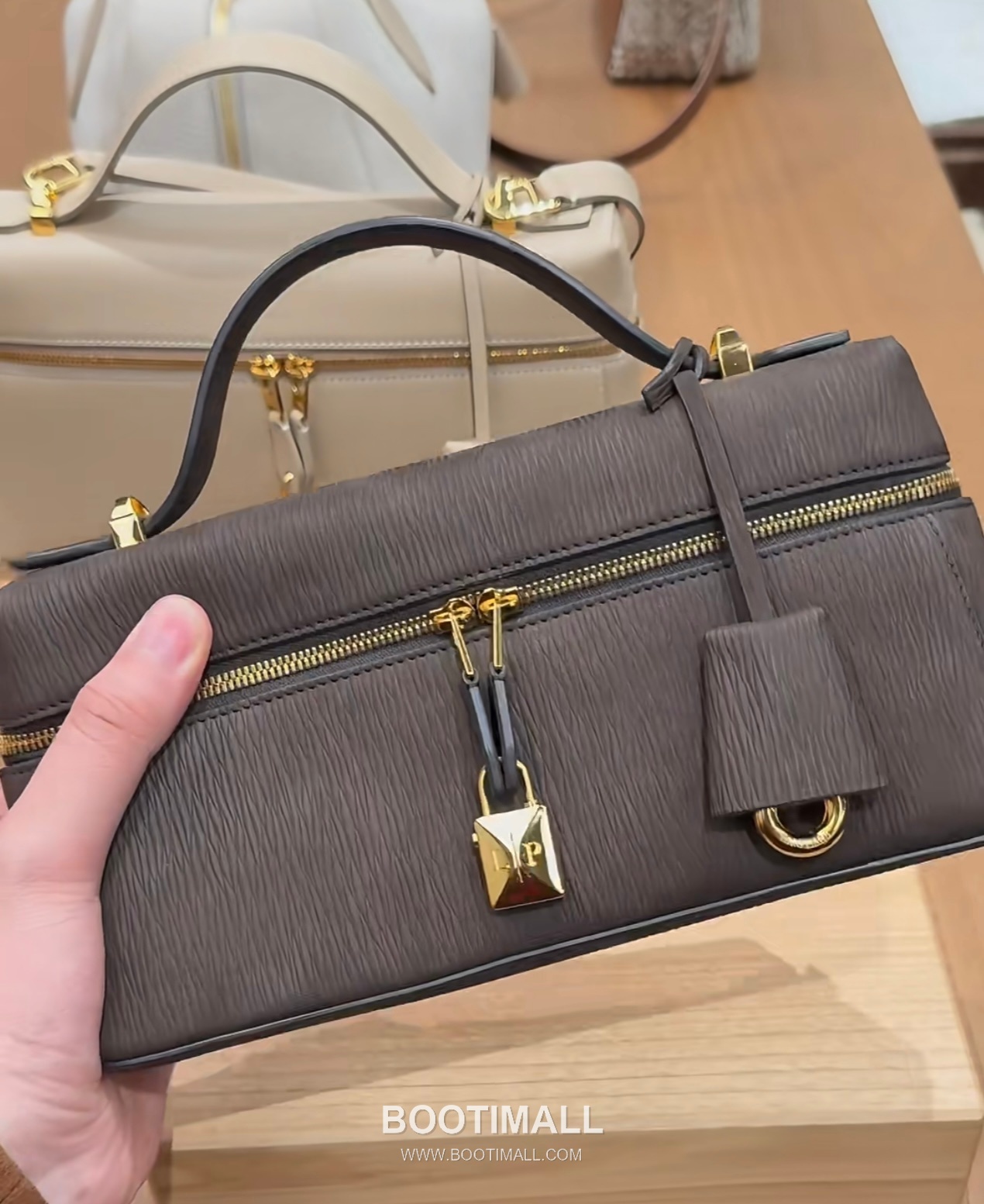 Loro Piana Extra Bag 23 Saddle Leather Dark Brown Top Handle 로로피아나 엑스트라 백 23 새들 레더 다크 브라운 탑핸들백 23cm 6