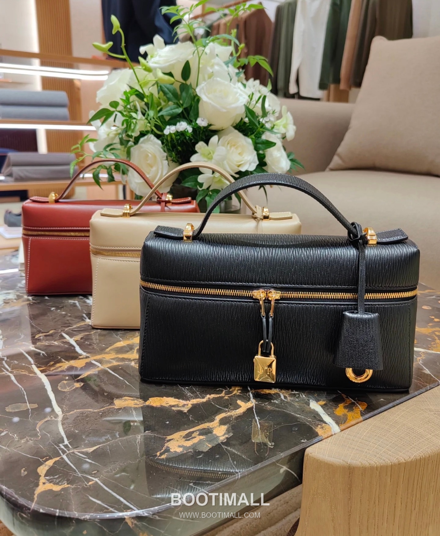 Loro Piana Extra Bag 23 Saddle Leather Black Top Handle 로로피아나 엑스트라 백 23 새들 레더 블랙 탑핸들백 23cm 7
