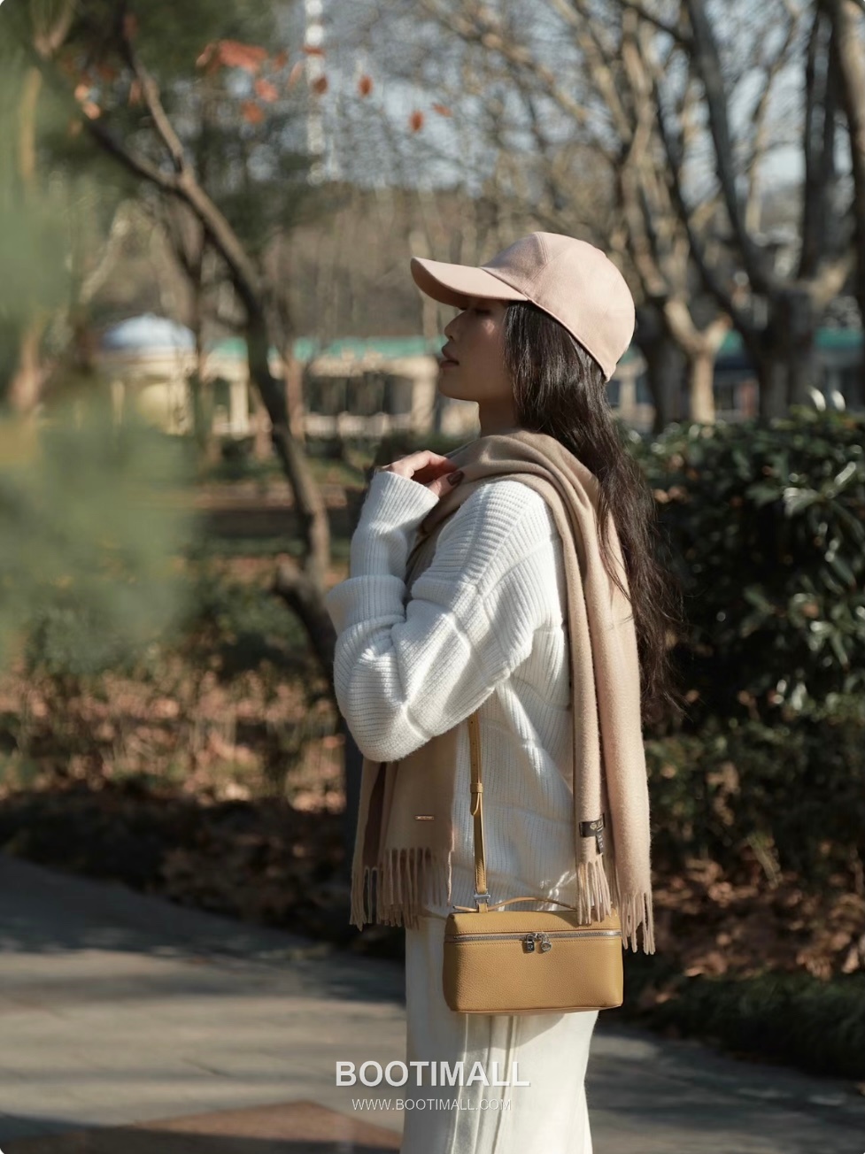 Loro Piana Extra Bag 23 Canvas & Saddle Leather Bag 로로피아나 엑스트라 백 23 캔버스 새들 레더 더블지퍼 숄더 크로스백 23cm 6