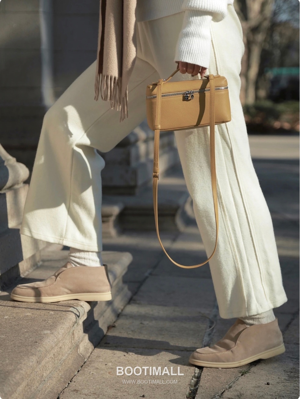 Loro Piana Extra Bag 23 Canvas & Saddle Leather Bag 로로피아나 엑스트라 백 23 캔버스 새들 레더 더블지퍼 숄더 크로스백 23cm 9