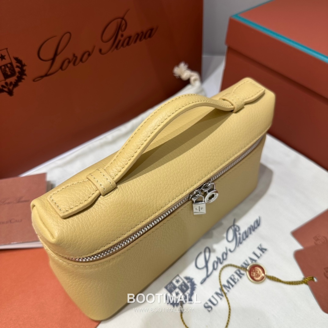 Loro Piana Extra Bag 23 Canvas & Saddle Leather Bag 로로피아나 엑스트라 백 23 캔버스 새들 레더 더블지퍼 숄더 크로스백 23cm 13