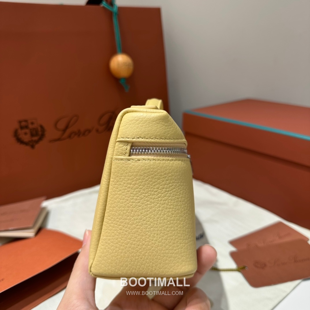 Loro Piana Extra Bag 23 Canvas & Saddle Leather Bag 로로피아나 엑스트라 백 23 캔버스 새들 레더 더블지퍼 숄더 크로스백 23cm 14