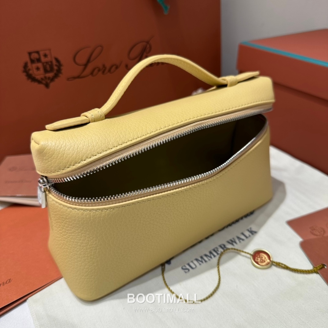 Loro Piana Extra Bag 23 Canvas & Saddle Leather Bag 로로피아나 엑스트라 백 23 캔버스 새들 레더 더블지퍼 숄더 크로스백 23cm 16