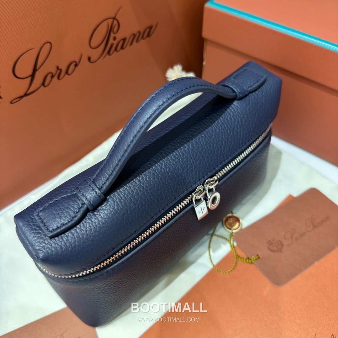 Loro Piana Extra Pocket L19 Woven Calfskin Bag 로로피아나 엑스트라 포켓 L19 위빙 카프스킨 탑핸들 크로스백 19cm 4