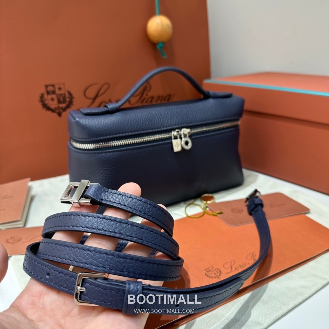 Loro Piana Extra Pocket L19 Woven Calfskin Bag 로로피아나 엑스트라 포켓 L19 위빙 카프스킨 탑핸들 크로스백 19cm 6