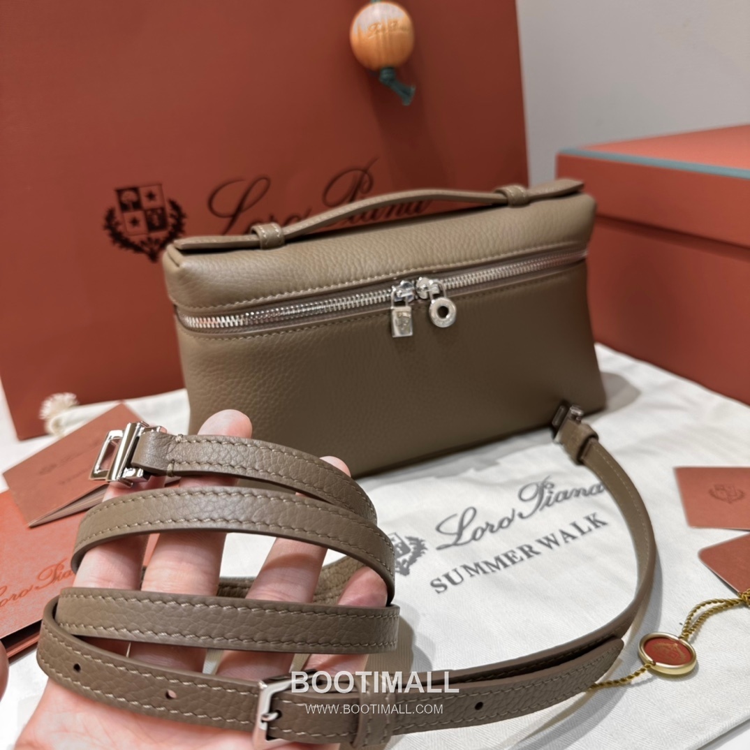 Loro Piana Extra Pocket L19 Woven Calfskin Bag 로로피아나 엑스트라 포켓 L19 위빙 카프스킨 탑핸들 크로스백 19cm 9