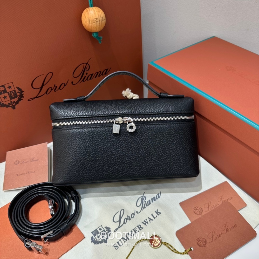 Loro Piana Extra Pocket L19 Woven Calfskin Bag 로로피아나 엑스트라 포켓 L19 위빙 카프스킨 탑핸들 크로스백 19cm 2