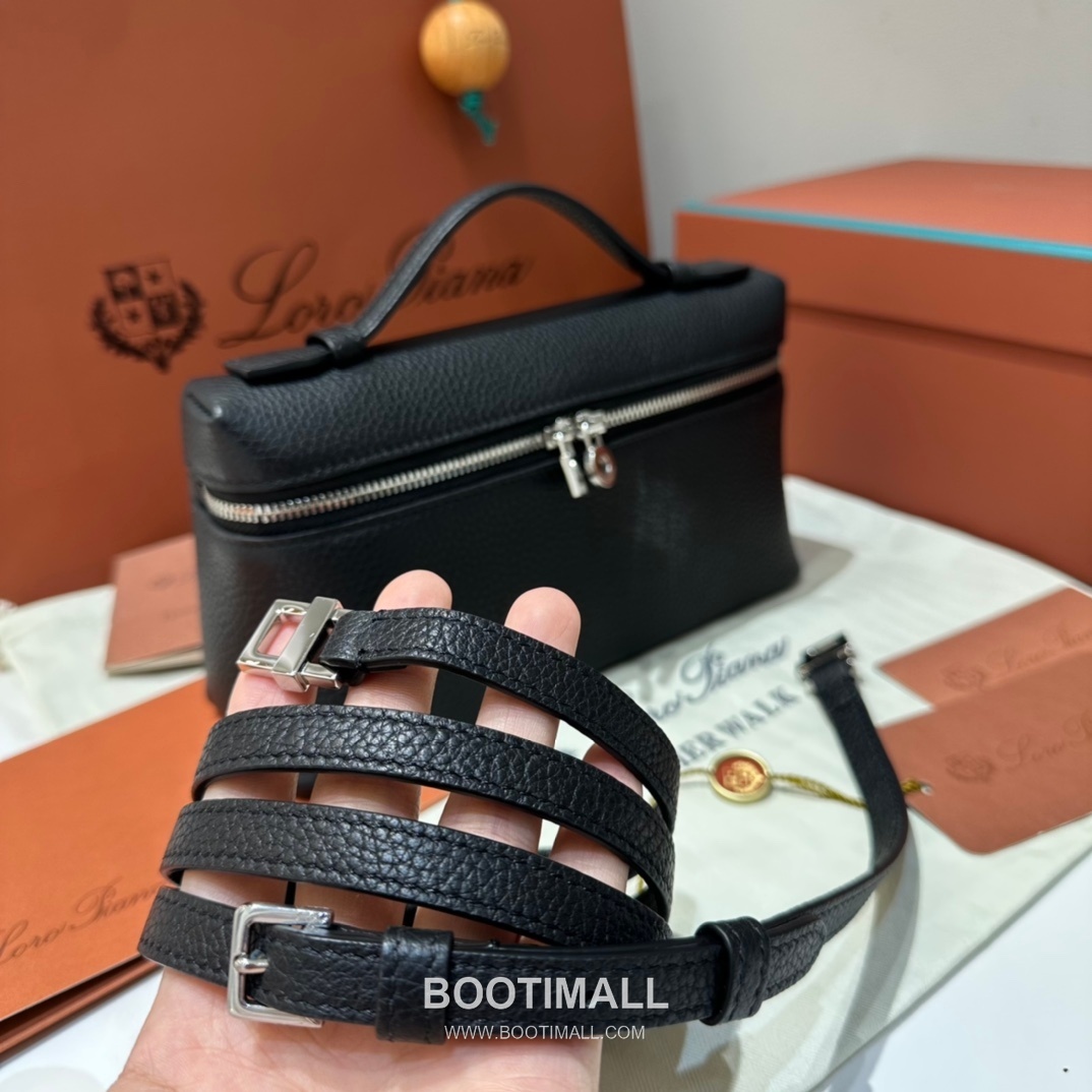 Loro Piana Extra Pocket L19 Woven Calfskin Bag 로로피아나 엑스트라 포켓 L19 위빙 카프스킨 탑핸들 크로스백 19cm 6