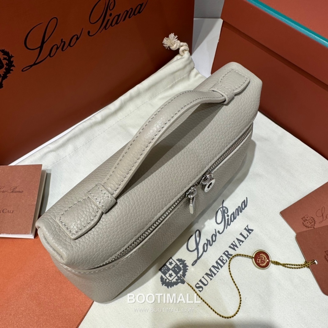 Loro Piana Extra Pocket L19 Woven Calfskin Bag 로로피아나 엑스트라 포켓 L19 위빙 카프스킨 탑핸들 크로스백 19cm 13