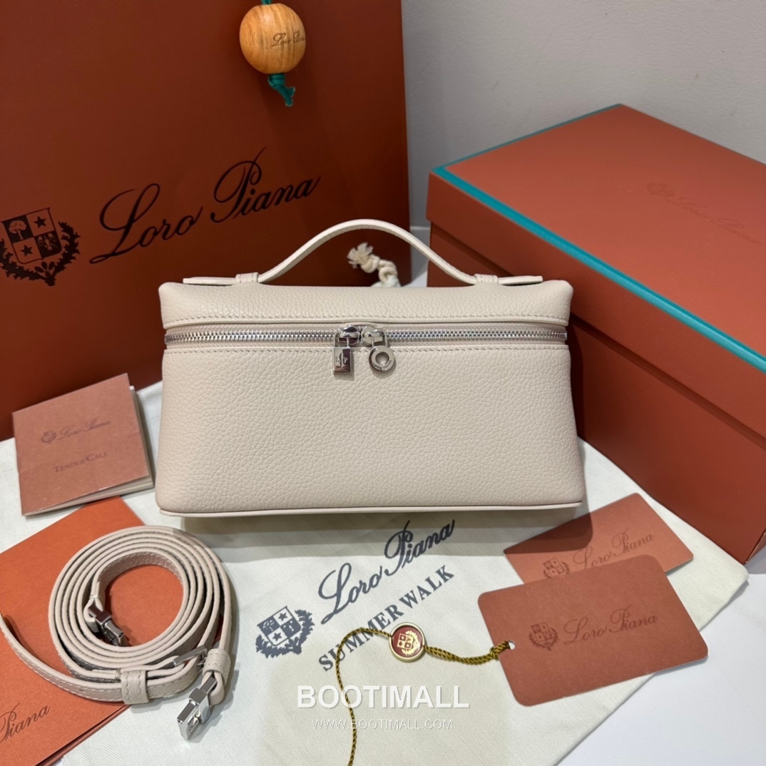 Loro Piana Extra Pocket L19 Woven Calfskin Bag 로로피아나 엑스트라 포켓 L19 위빙 카프스킨 탑핸들 크로스백 19cm 6