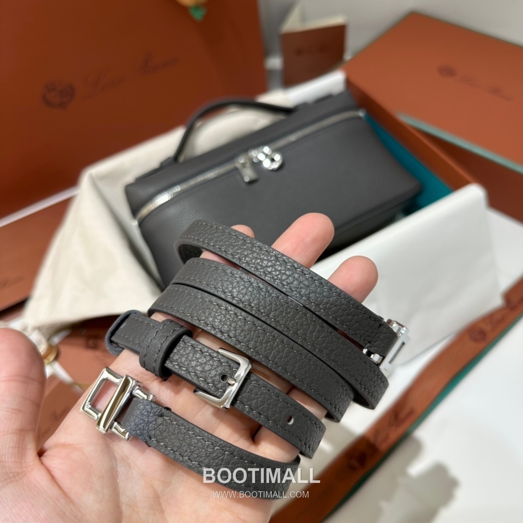 Loro Piana Extra Pocket L19 Woven Calfskin Bag 로로피아나 엑스트라 포켓 L19 위빙 카프스킨 탑핸들 크로스백 19cm 6