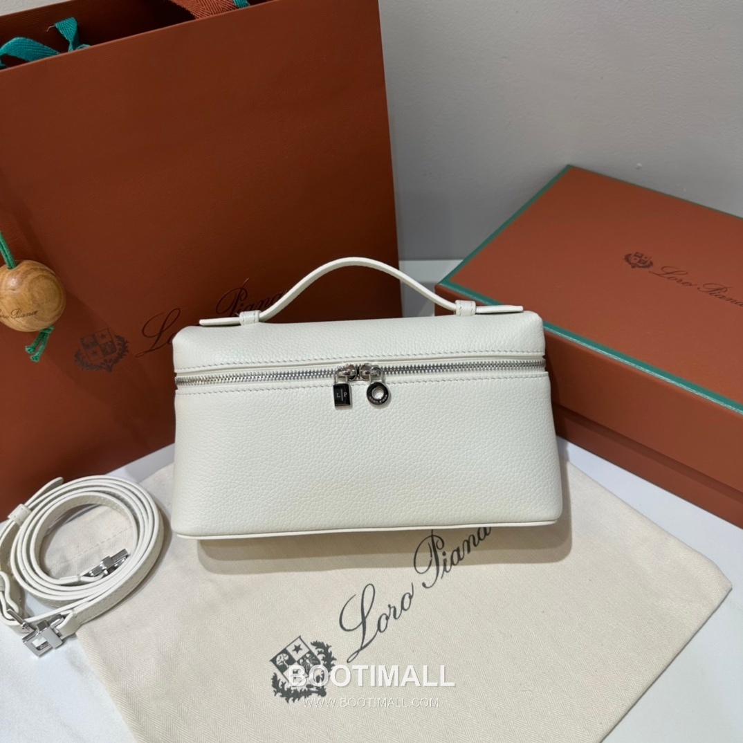 Loro Piana Extra Pocket L19 Calfskin Bag 로로피아나 엑스트라 포켓 L19 카프스킨 탑핸들 크로스백 19cm 11