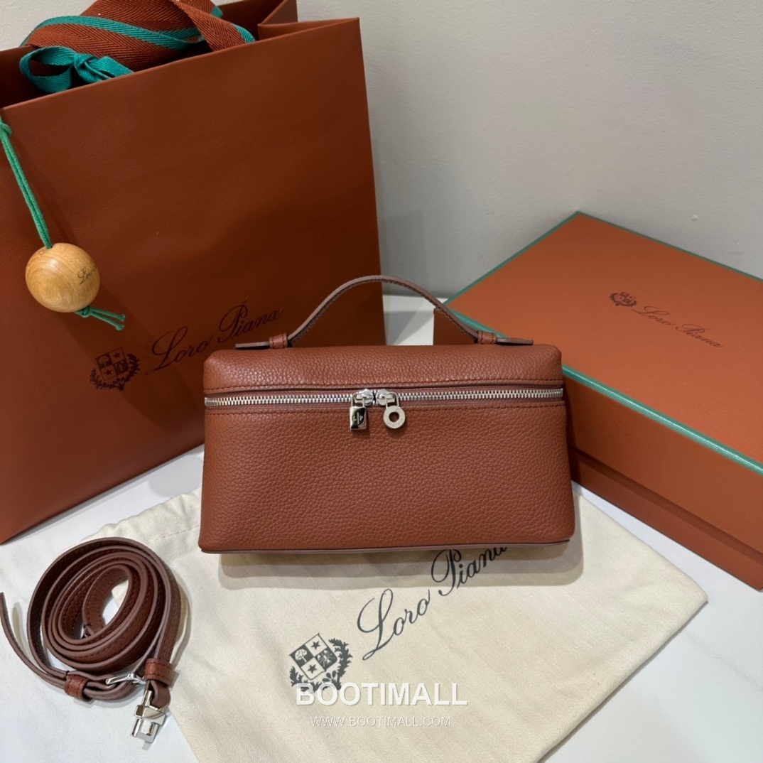 Loro Piana Extra Pocket L19 Calfskin Bag 로로피아나 엑스트라 포켓 L19 카프스킨 탑핸들 크로스백 19cm 11