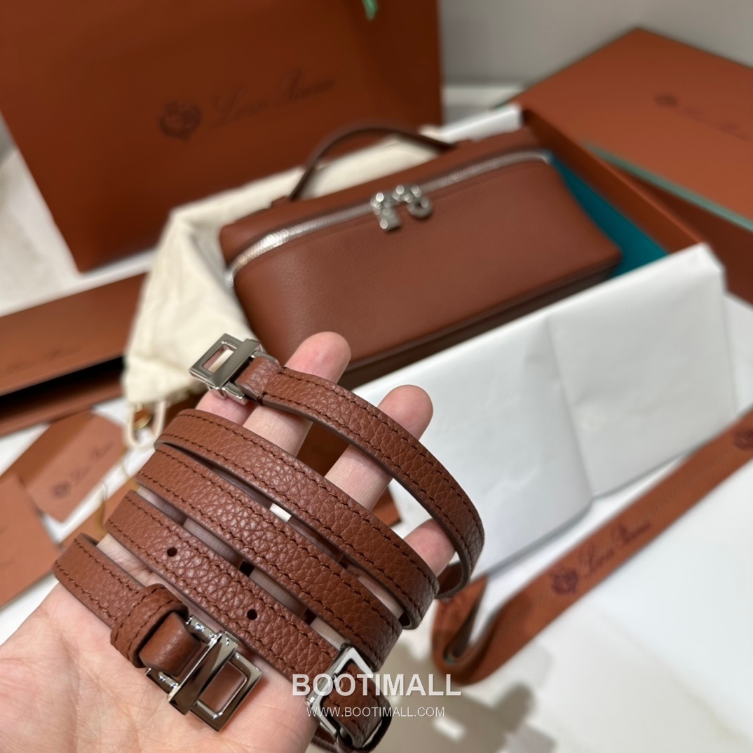 Loro Piana Extra Pocket L19 Calfskin Bag 로로피아나 엑스트라 포켓 L19 카프스킨 탑핸들 크로스백 19cm 14