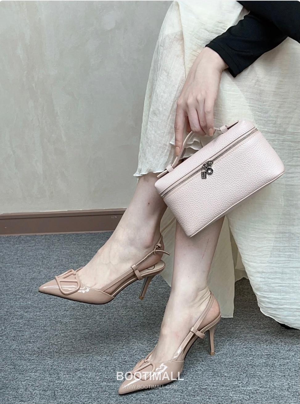 Loro Piana Extra Pocket L19 Calfskin Marble Pink Top Handle Bag 로로피아나 엑스트라 포켓 L19 송아지가죽 마블 핑크 탑핸들백 19cm 7