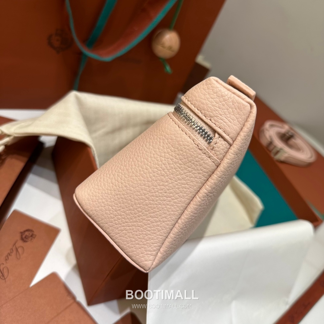 Loro Piana Extra Pocket L19 Calfskin Marble Pink Top Handle Bag 로로피아나 엑스트라 포켓 L19 송아지가죽 마블 핑크 탑핸들백 19cm 14