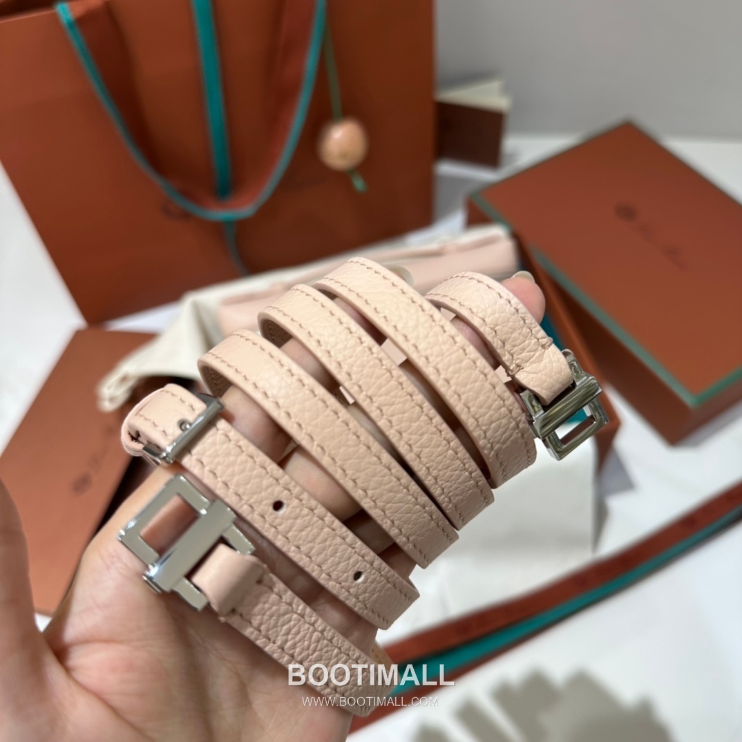 Loro Piana Extra Pocket L19 Calfskin Marble Pink Top Handle Bag 로로피아나 엑스트라 포켓 L19 송아지가죽 마블 핑크 탑핸들백 19cm 15