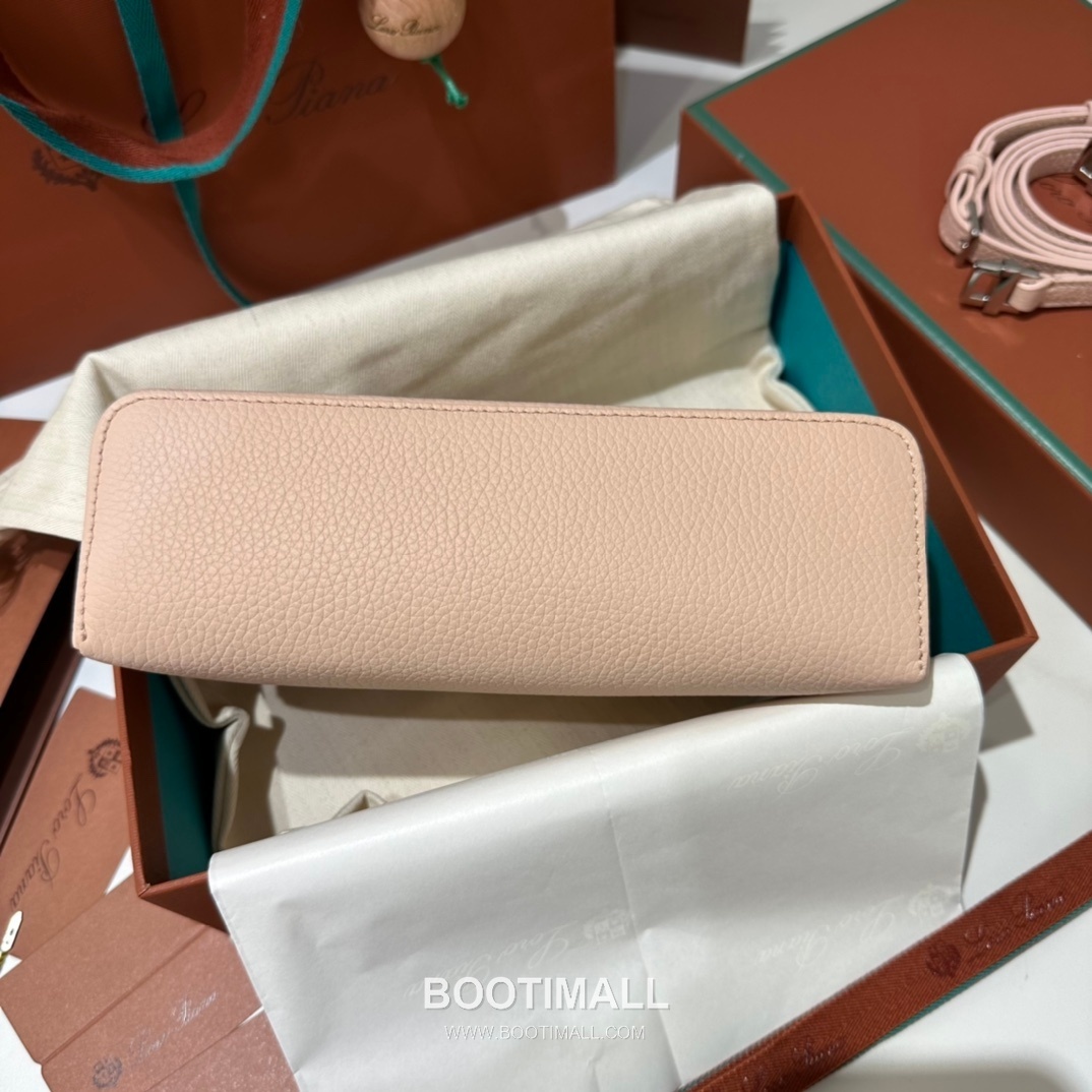 Loro Piana Extra Pocket L19 Calfskin Marble Pink Top Handle Bag 로로피아나 엑스트라 포켓 L19 송아지가죽 마블 핑크 탑핸들백 19cm 18