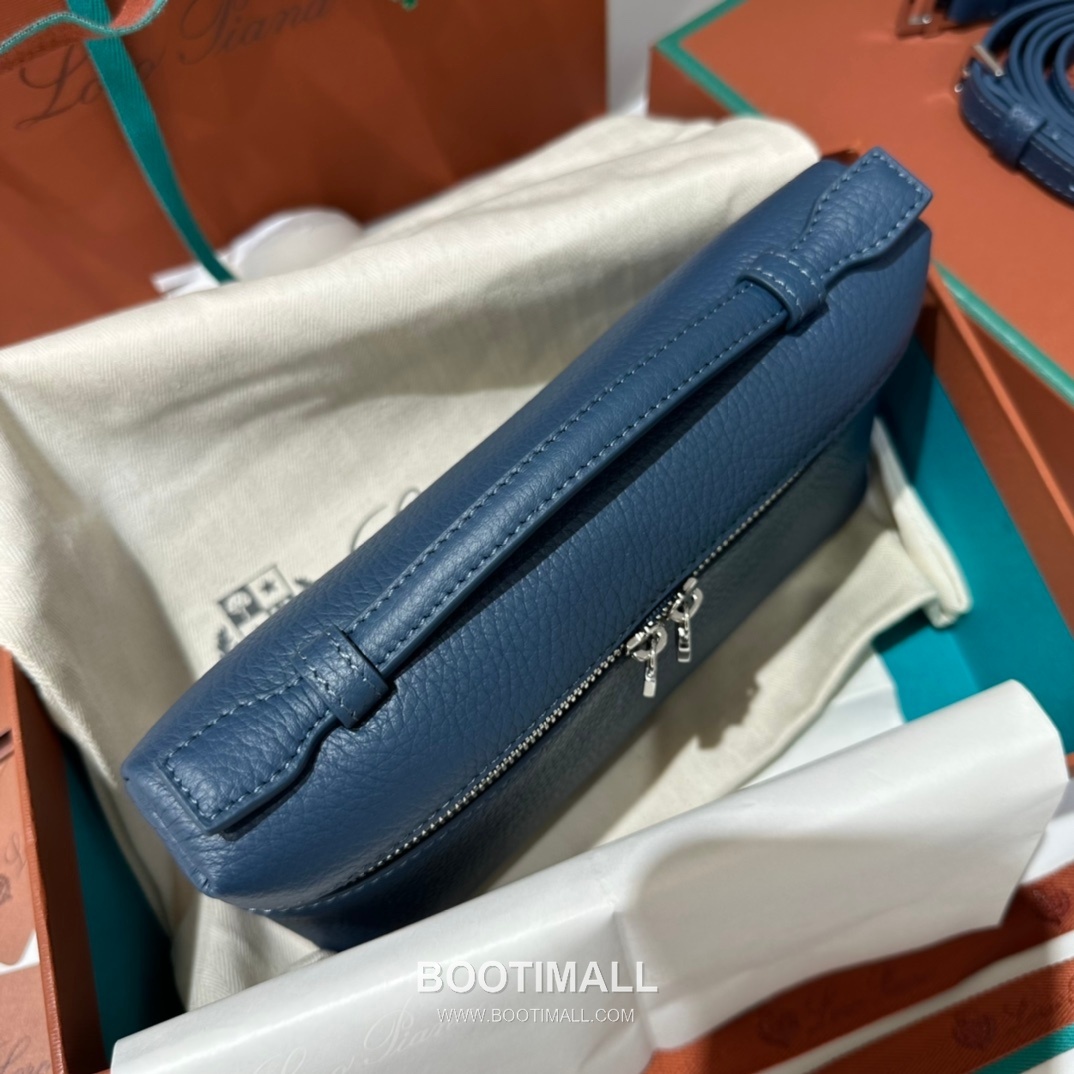 Loro Piana Extra Pocket L19 Woven Calfskin Bag 로로피아나 엑스트라 포켓 L19 위빙 카프스킨 탑핸들 크로스백 19cm 4