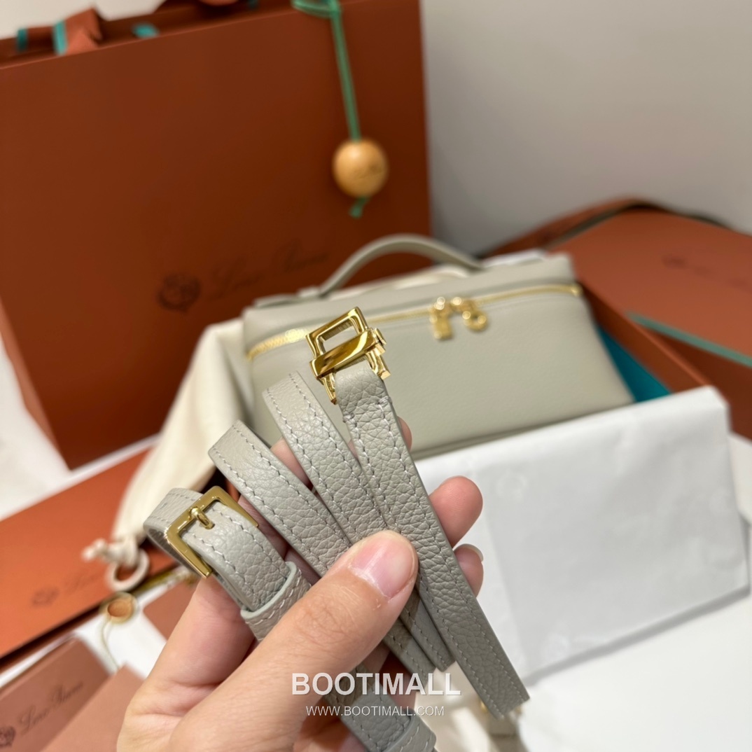 Loro Piana Extra Pocket L19 Woven Calfskin Bag 로로피아나 엑스트라 포켓 L19 위빙 카프스킨 탑핸들 크로스백 19cm 6