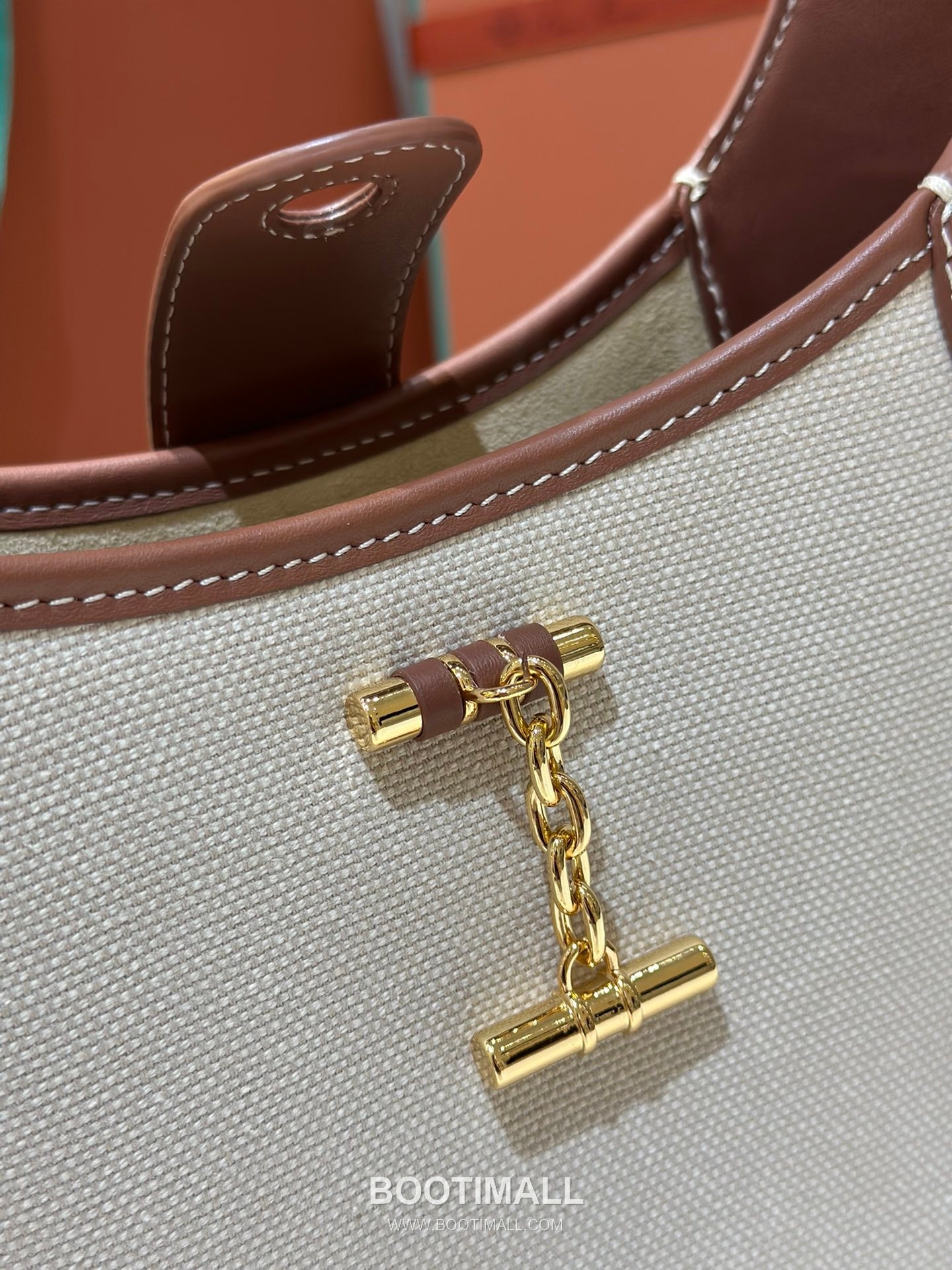 Loro Piana Bobbin Canvas Shoulder Bag 로로피아나 보빈 캔버스 숄더백 32cm 5