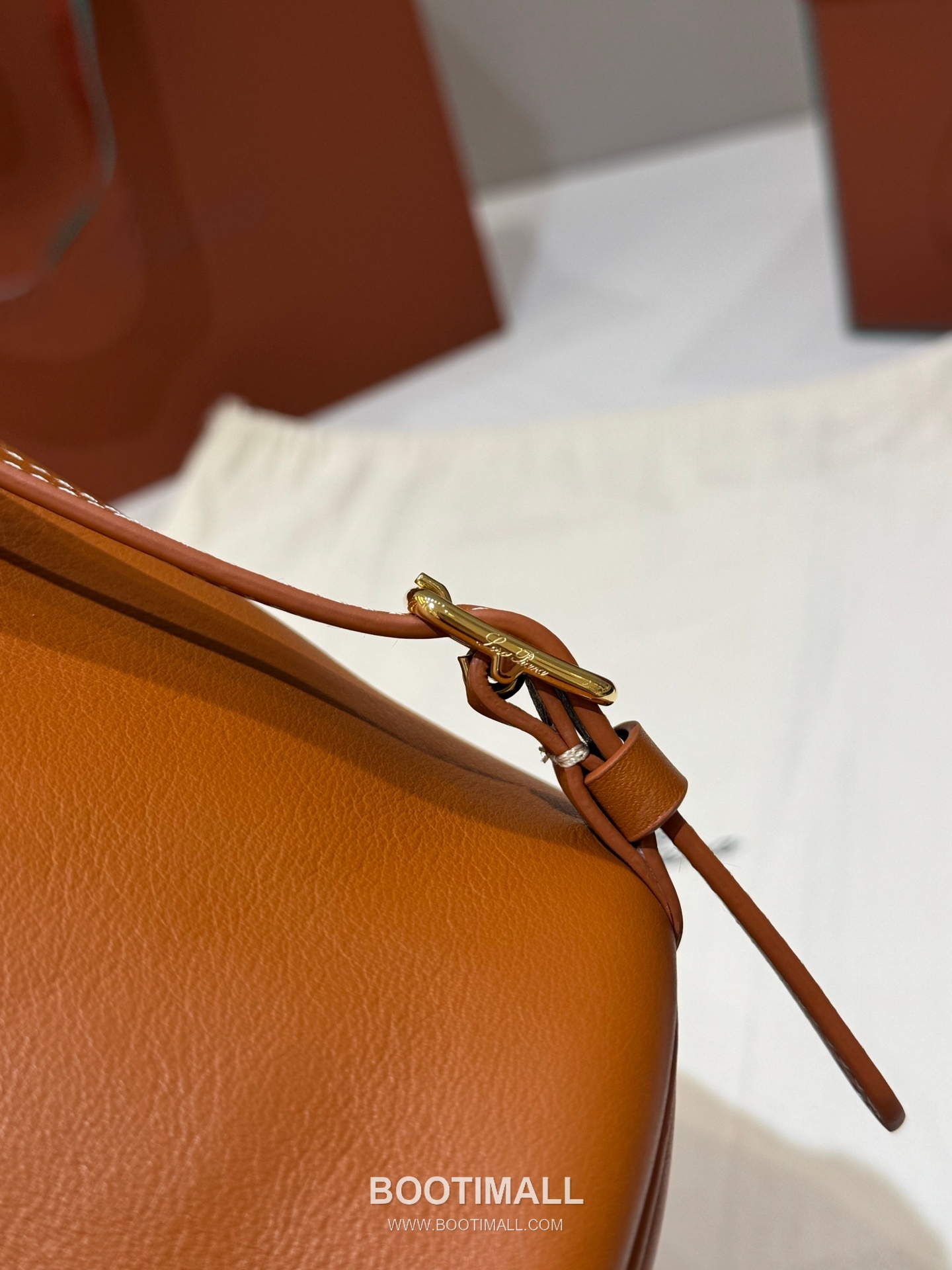 Loro Piana Extra Drawstring Backpack Calfskin 로로피아나 엑스트라 드로스트링 백팩 카프스킨 27cm 7