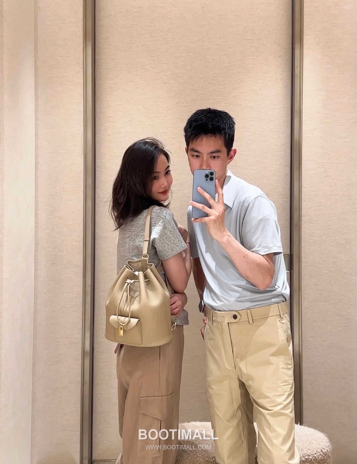 Loro Piana Extra Drawstring Backpack Calfskin 로로피아나 엑스트라 드로스트링 백팩 카프스킨 27cm 4